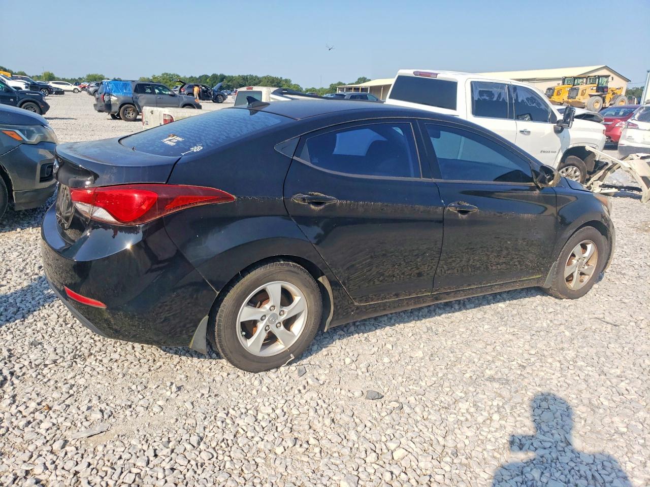 2014 Hyundai Elantra Se Black vin: KMHDH4AE0EU207026