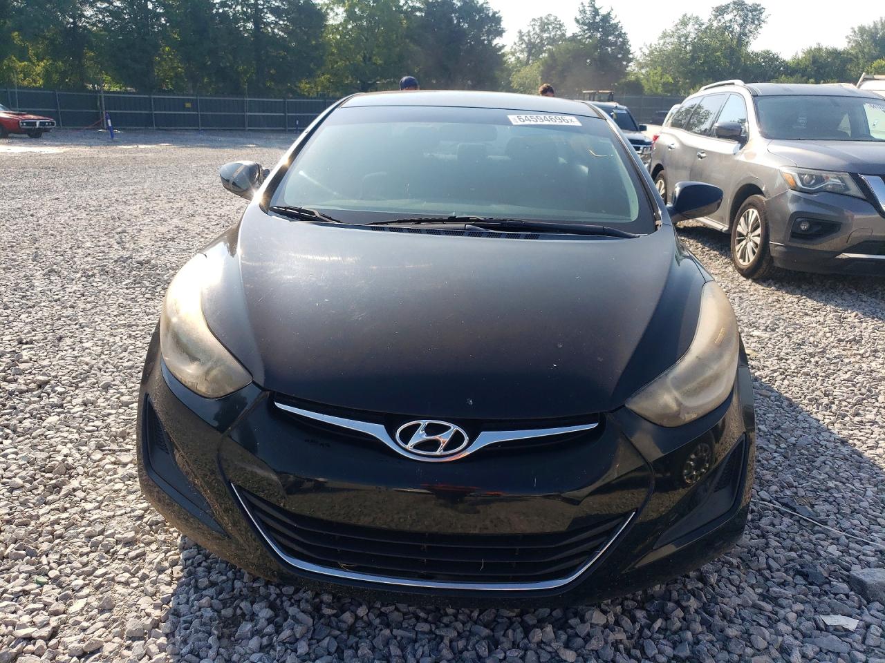 2014 Hyundai Elantra Se Black vin: KMHDH4AE0EU207026