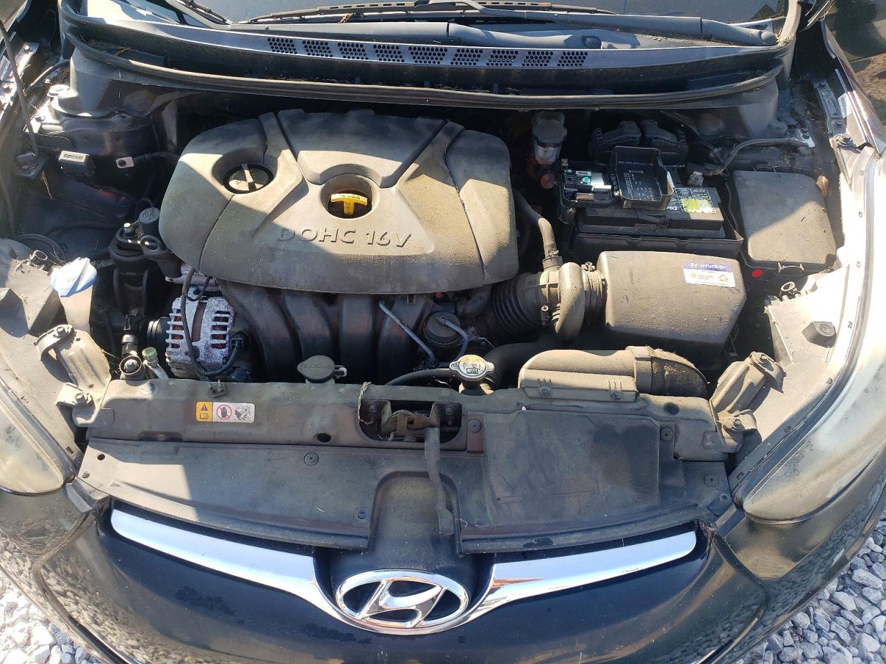 2014 Hyundai Elantra Se Black vin: KMHDH4AE0EU207026