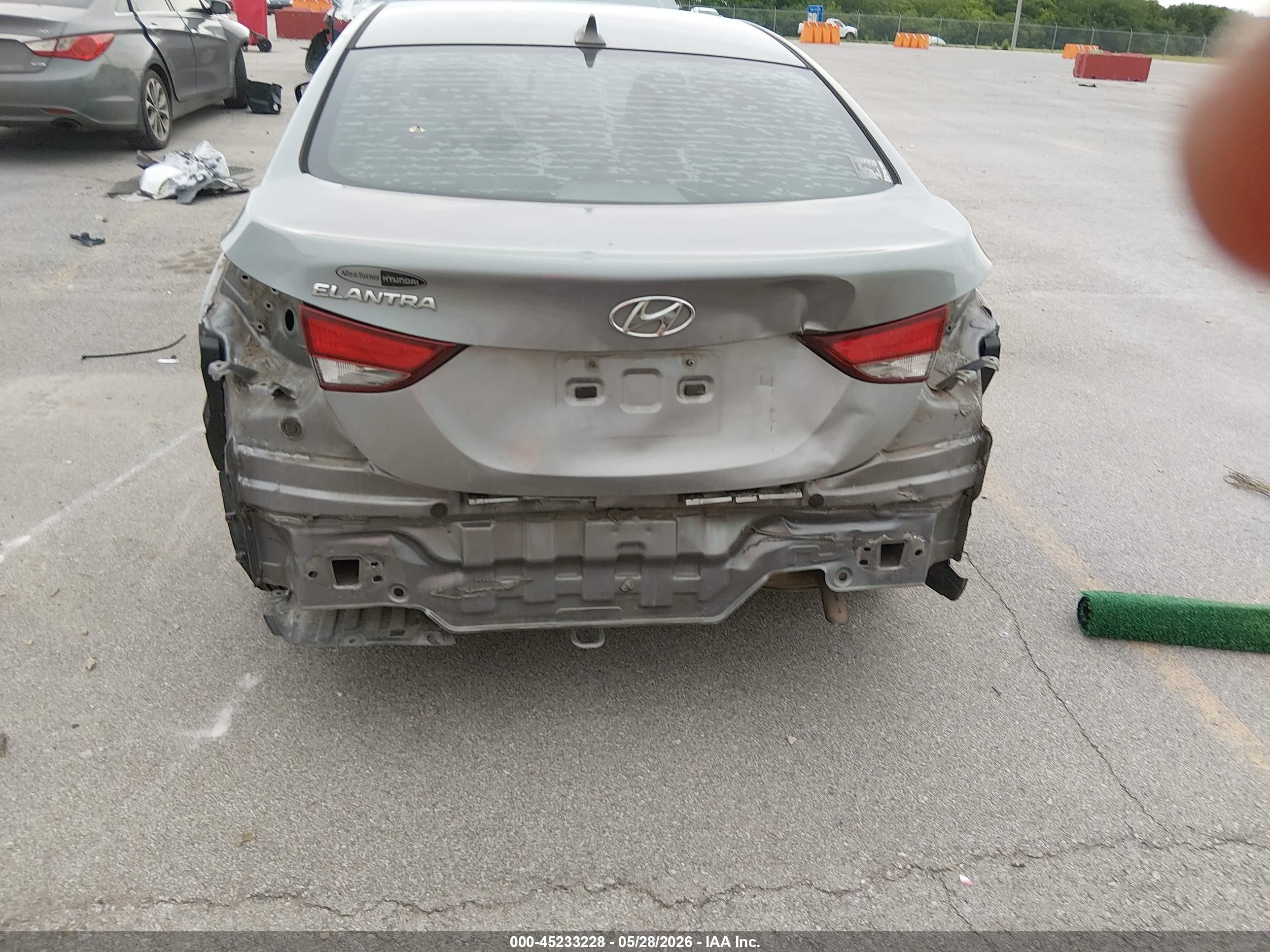 2014 Hyundai Elantra Se Silver vin: KMHDH4AE0EU207401
