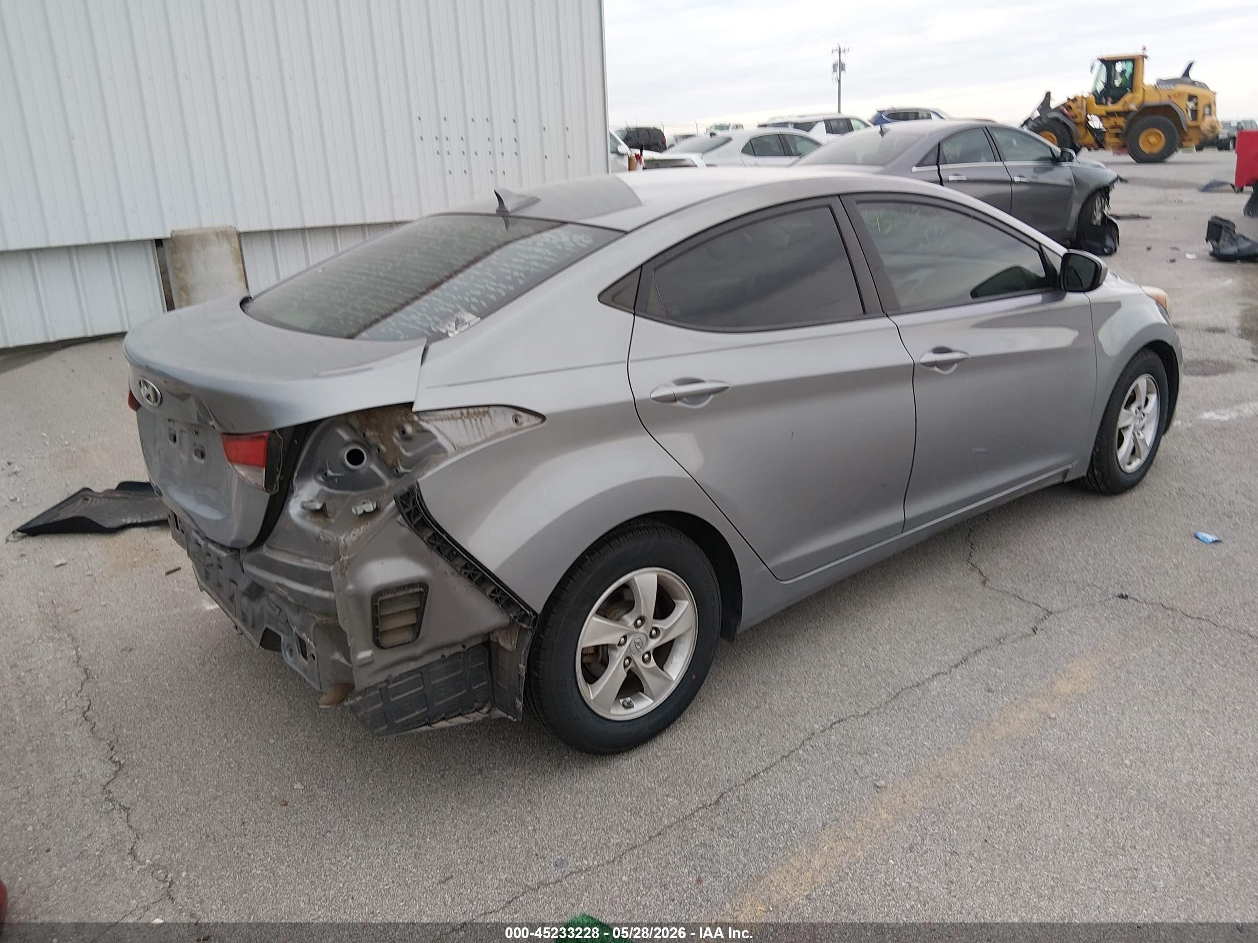 2014 Hyundai Elantra Se Silver vin: KMHDH4AE0EU207401
