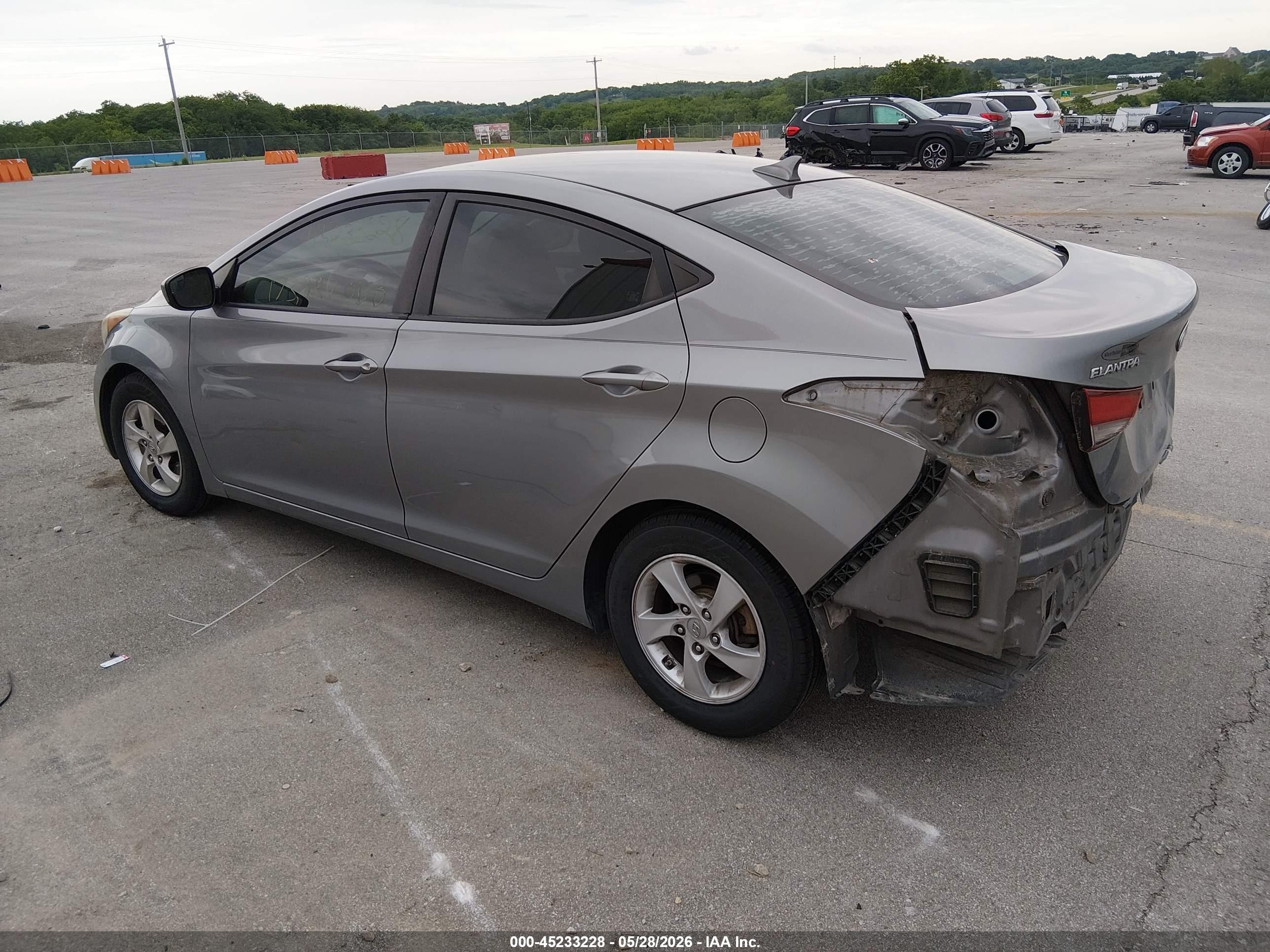 2014 Hyundai Elantra Se Silver vin: KMHDH4AE0EU207401