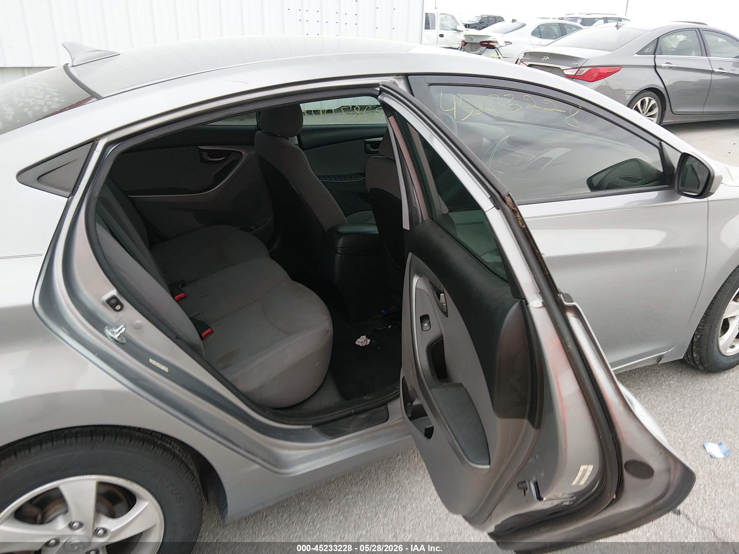 2014 Hyundai Elantra Se Silver vin: KMHDH4AE0EU207401
