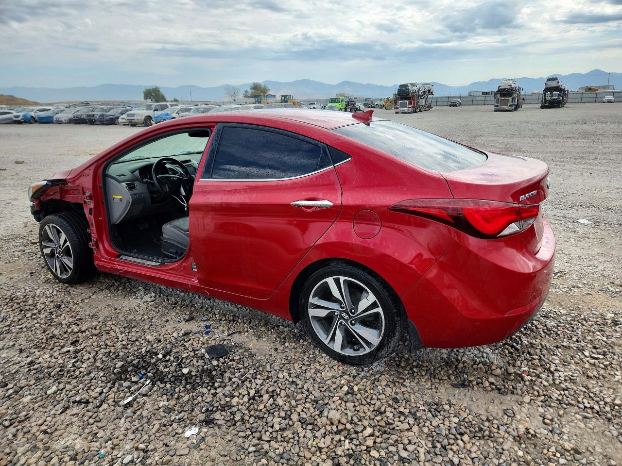 2015 Hyundai Elantra Limited Бордовый vin: KMHDH4AE0FU223762