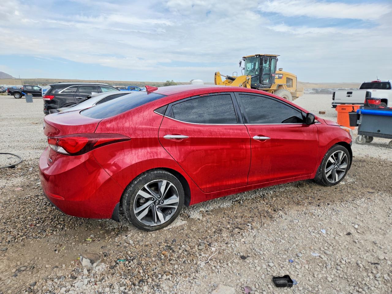 2015 Hyundai Elantra Limited Бордовый vin: KMHDH4AE0FU223762