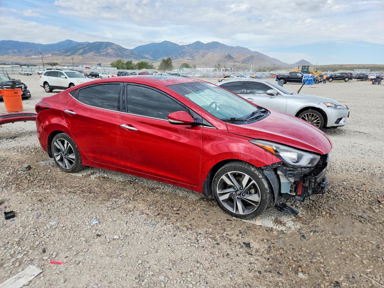 2015 Hyundai Elantra Limited Бордовый vin: KMHDH4AE0FU223762