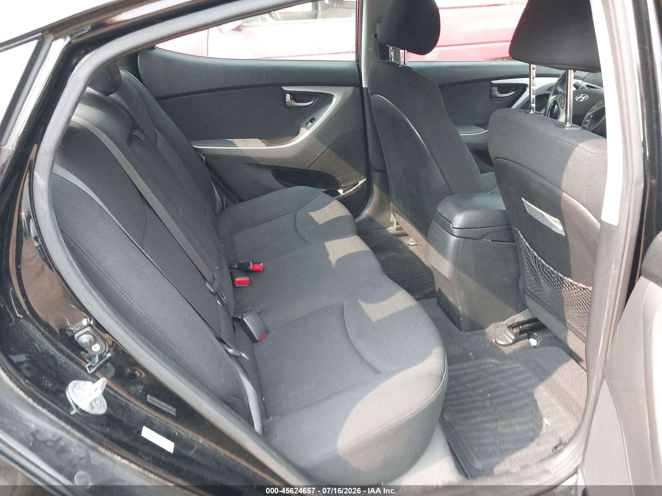 2015 Hyundai Elantra Se Black vin: KMHDH4AE0FU235796