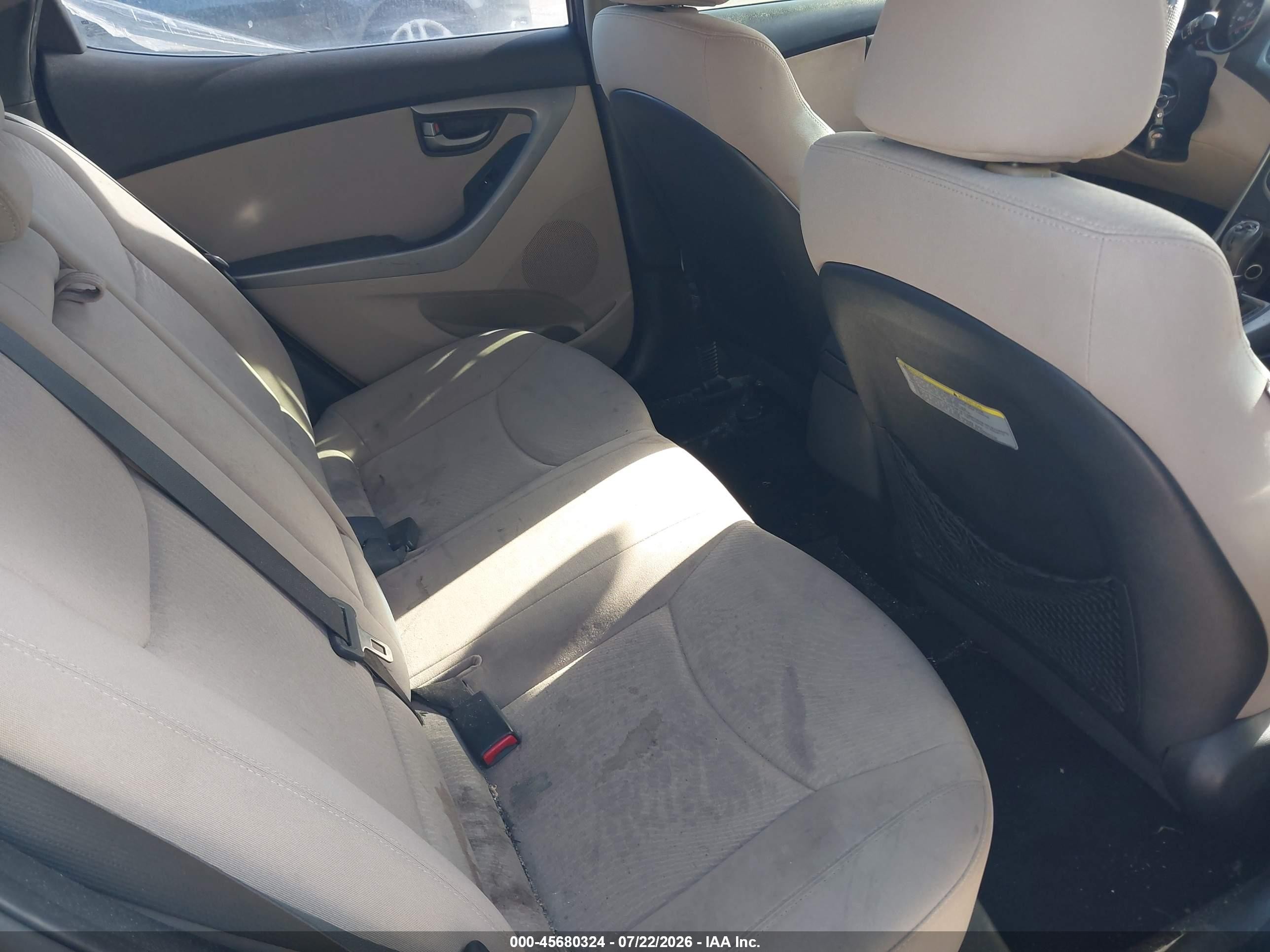 2015 Hyundai Elantra Se Black vin: KMHDH4AE0FU261363