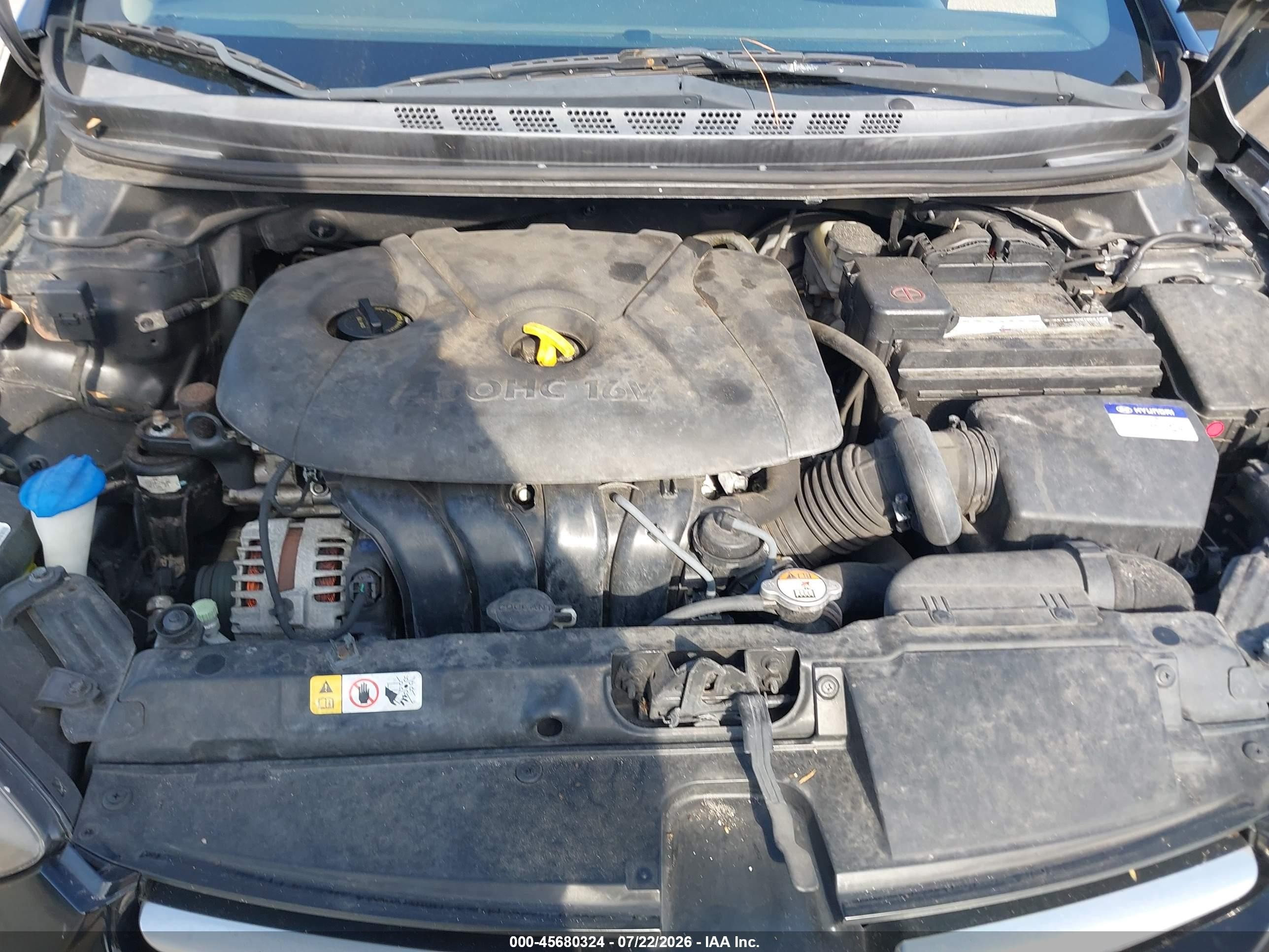 2015 Hyundai Elantra Se Black vin: KMHDH4AE0FU261363