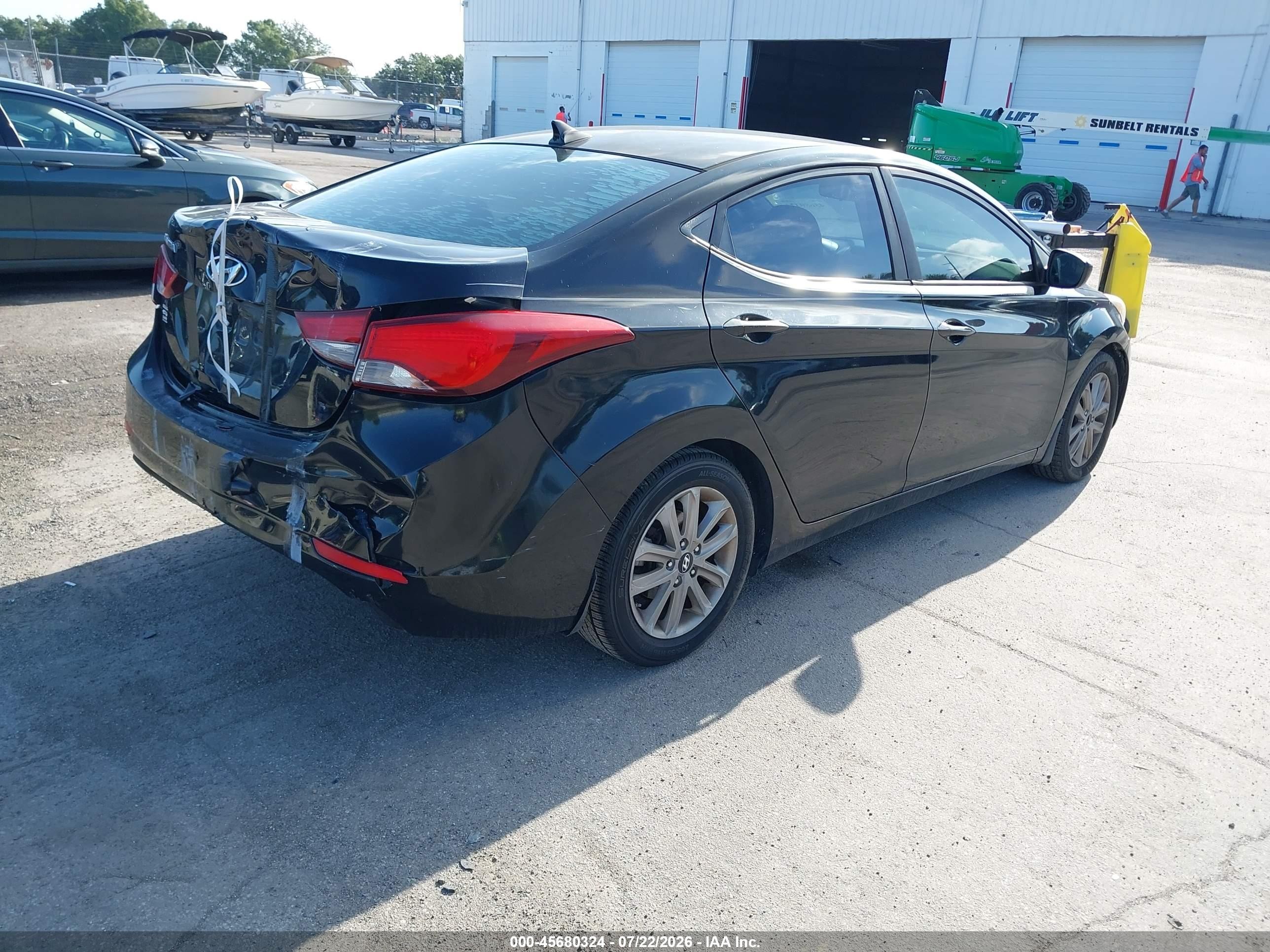 2015 Hyundai Elantra Se Black vin: KMHDH4AE0FU261363