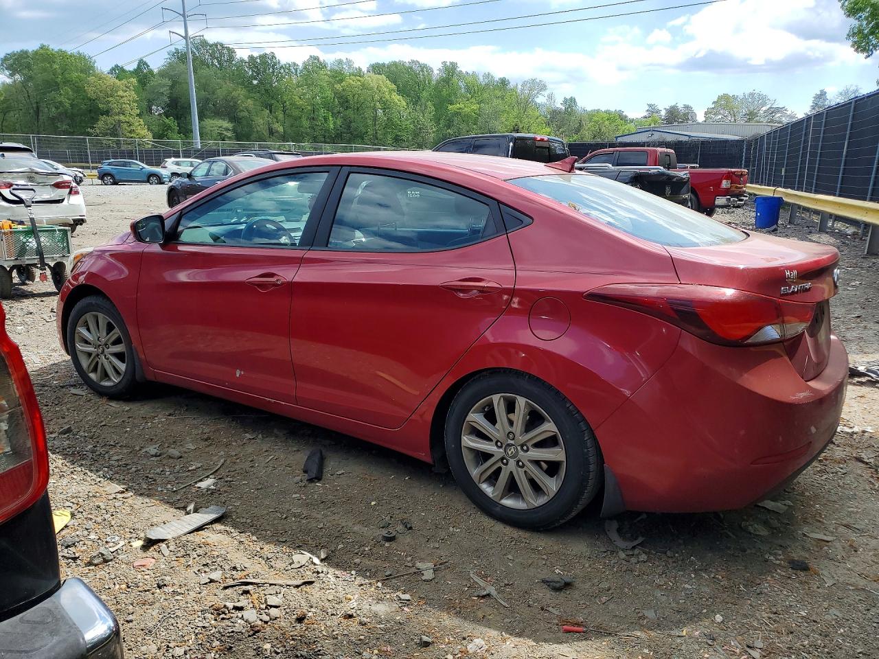 2015 Hyundai Elantra Se Red vin: KMHDH4AE0FU300419