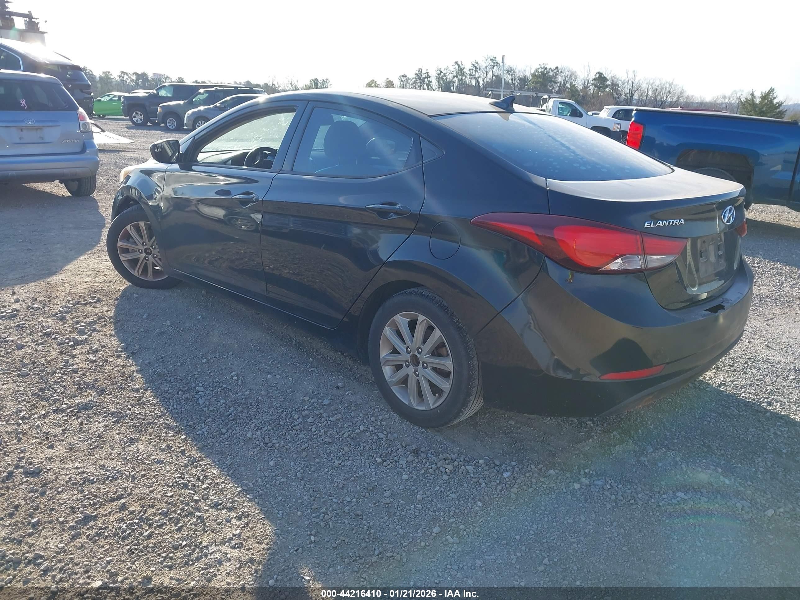 2015 Hyundai Elantra Se Черный vin: KMHDH4AE0FU300968