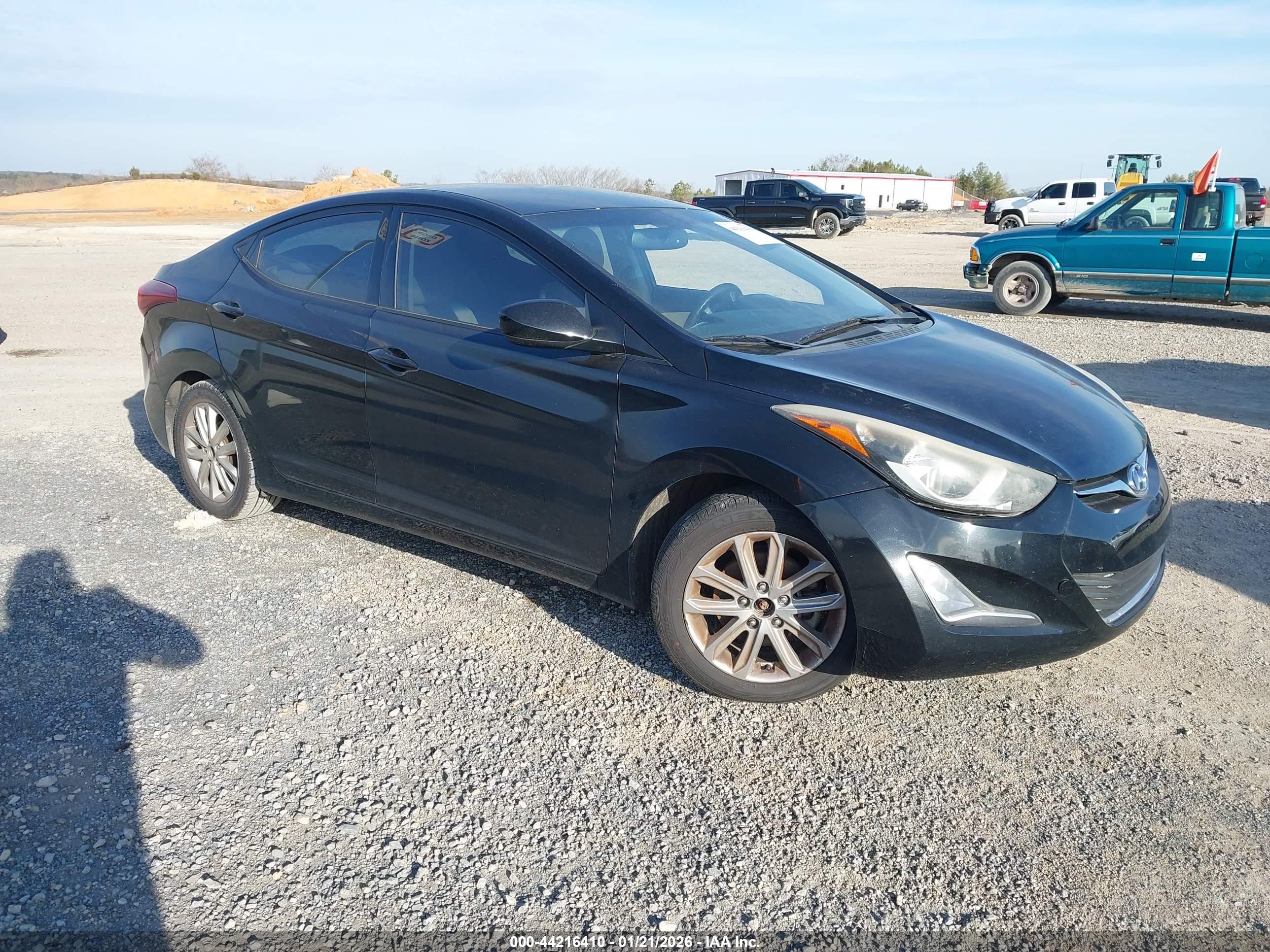 2015 Hyundai Elantra Se Черный vin: KMHDH4AE0FU300968