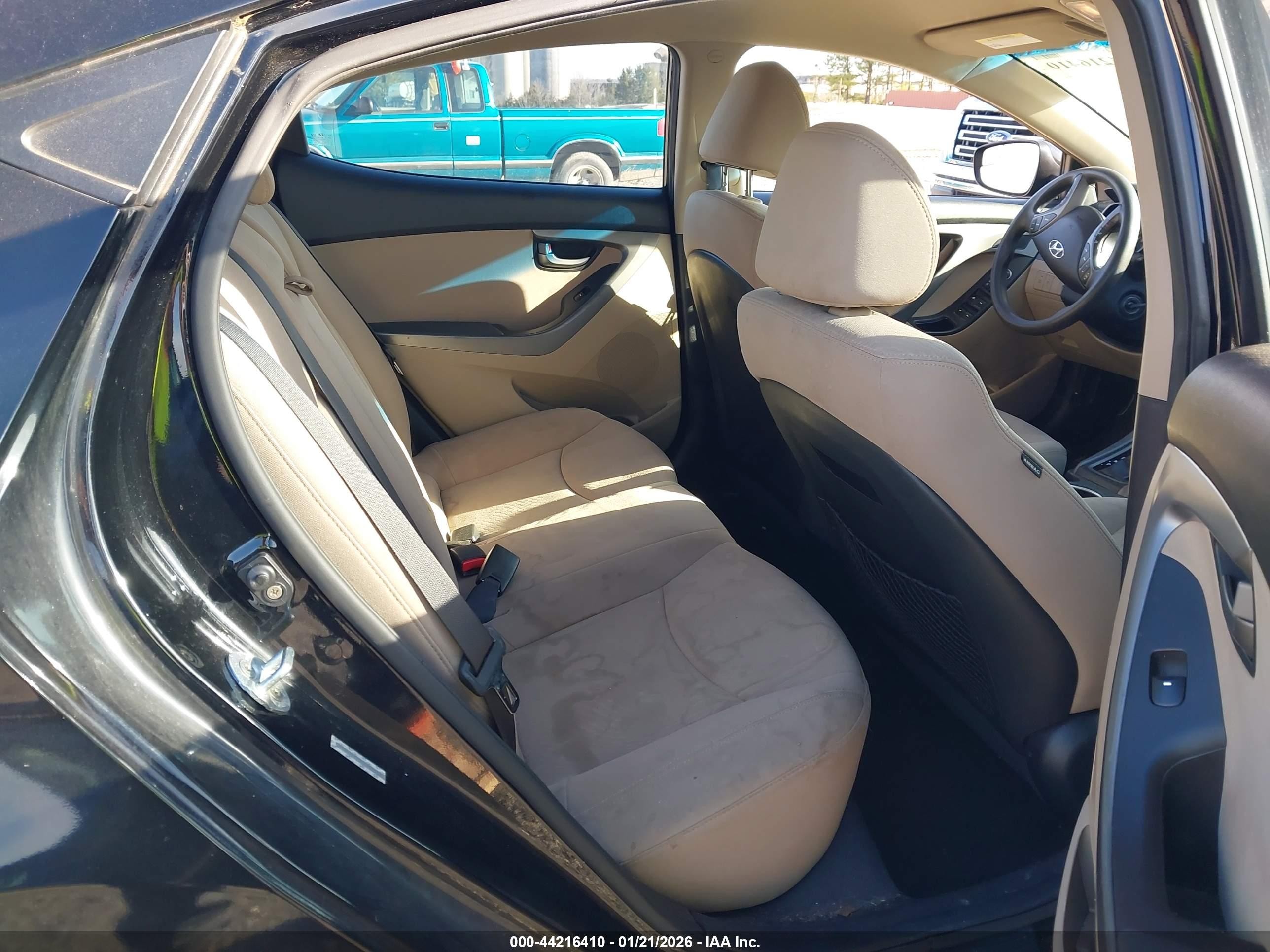 2015 Hyundai Elantra Se Черный vin: KMHDH4AE0FU300968