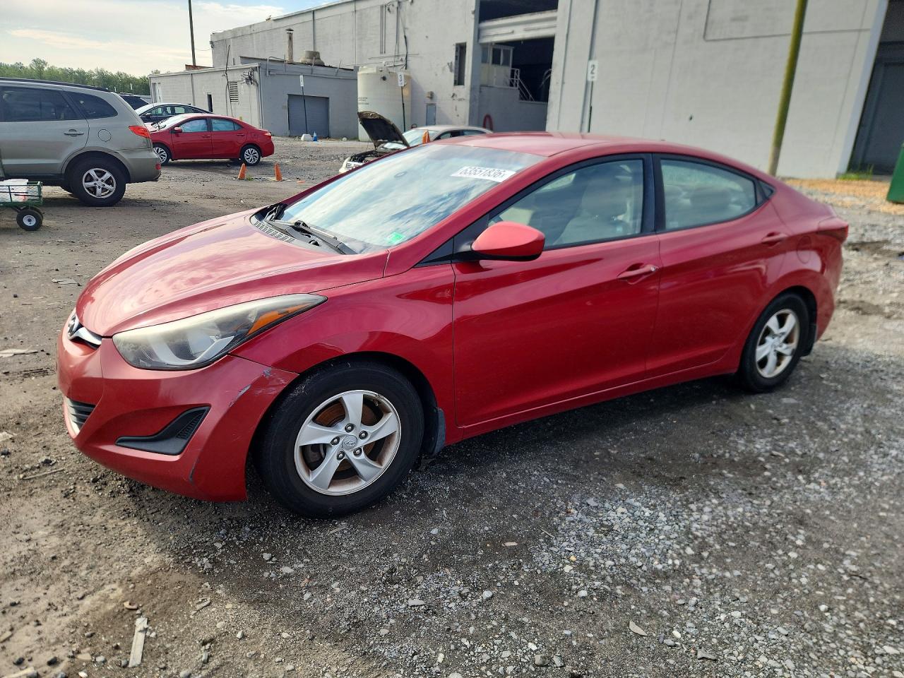 2015 Hyundai Elantra Red vin: KMHDH4AE0FU322274