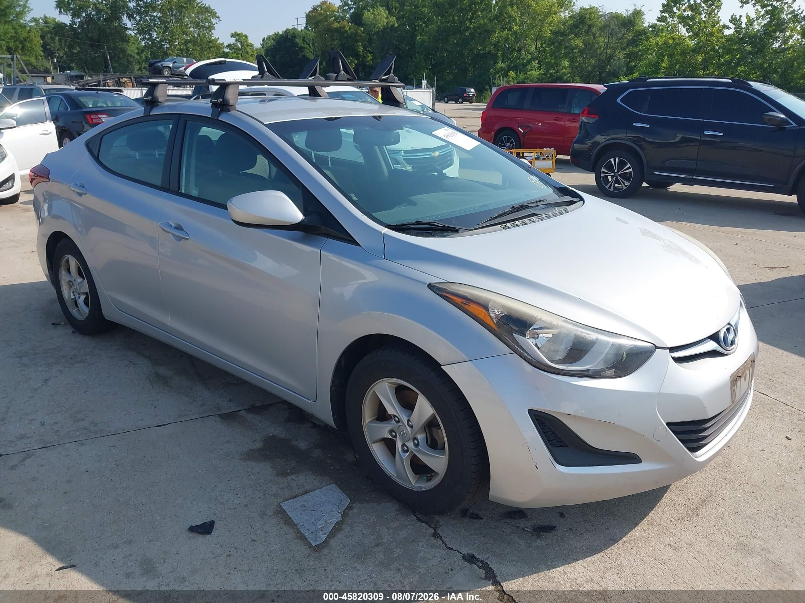 2015 Hyundai Elantra Se Gray vin: KMHDH4AE0FU323103