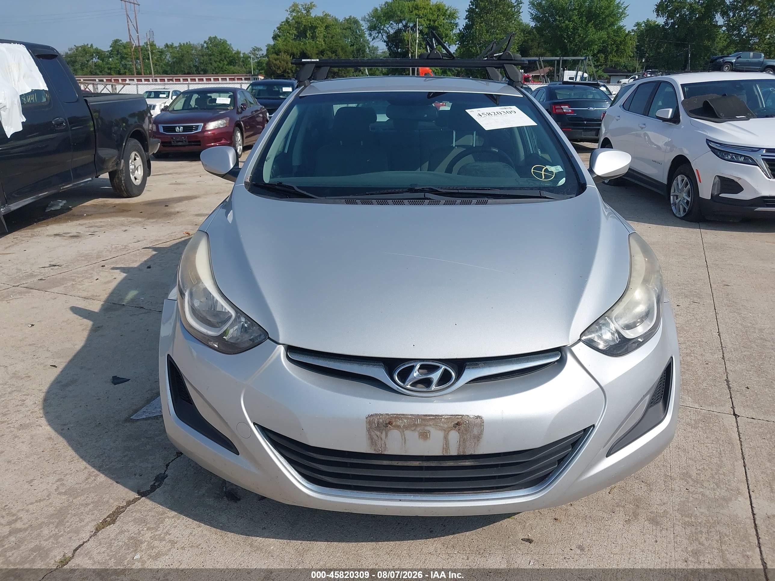 2015 Hyundai Elantra Se Gray vin: KMHDH4AE0FU323103