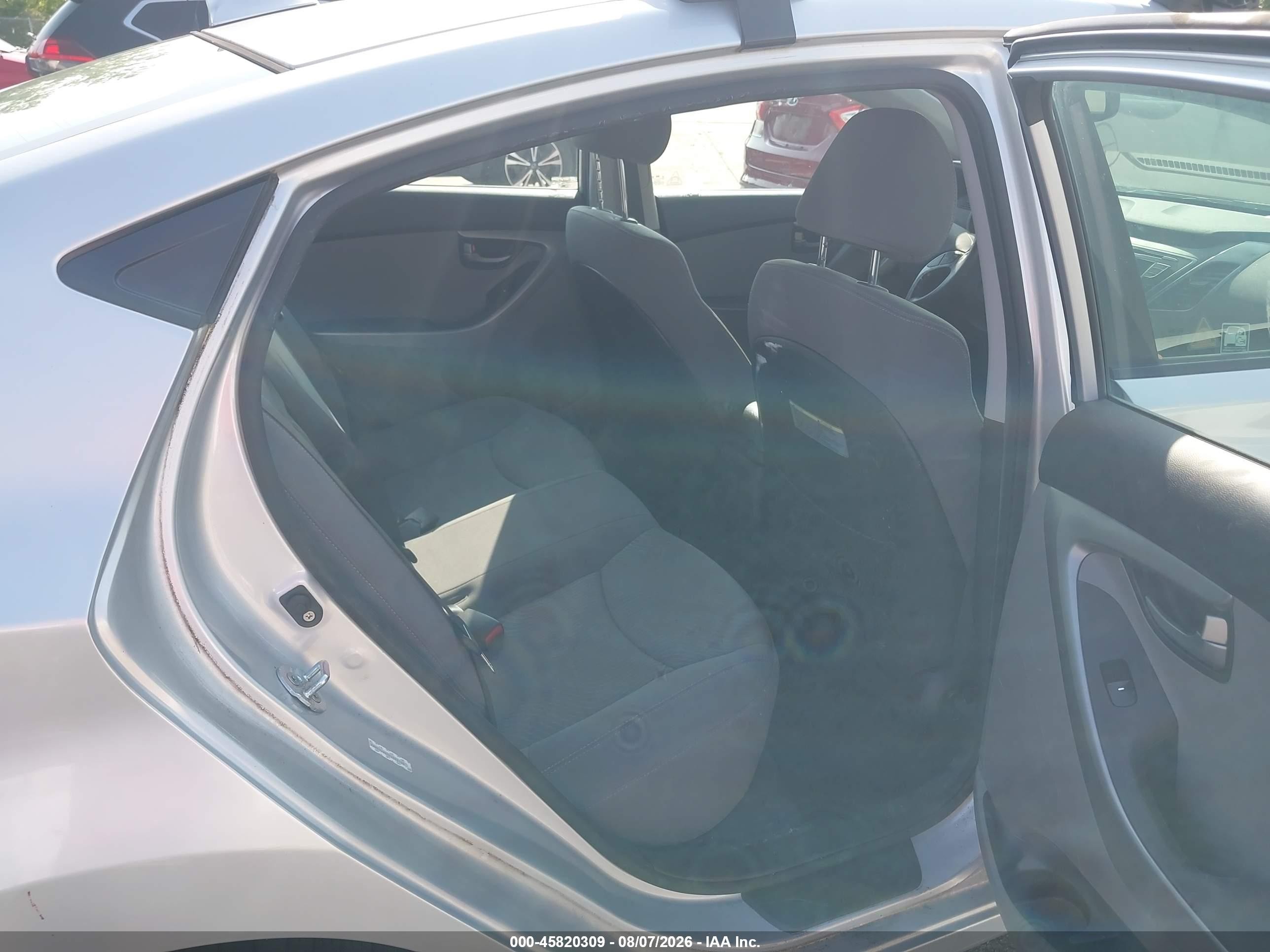2015 Hyundai Elantra Se Gray vin: KMHDH4AE0FU323103