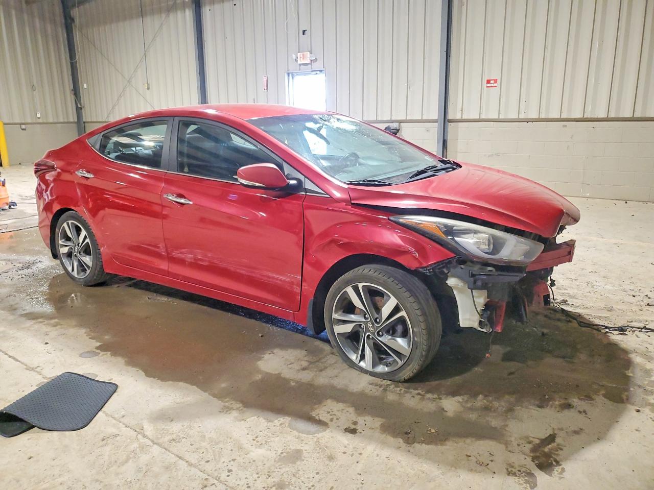 2015 Hyundai Elantra Limited Red vin: KMHDH4AE0FU326163