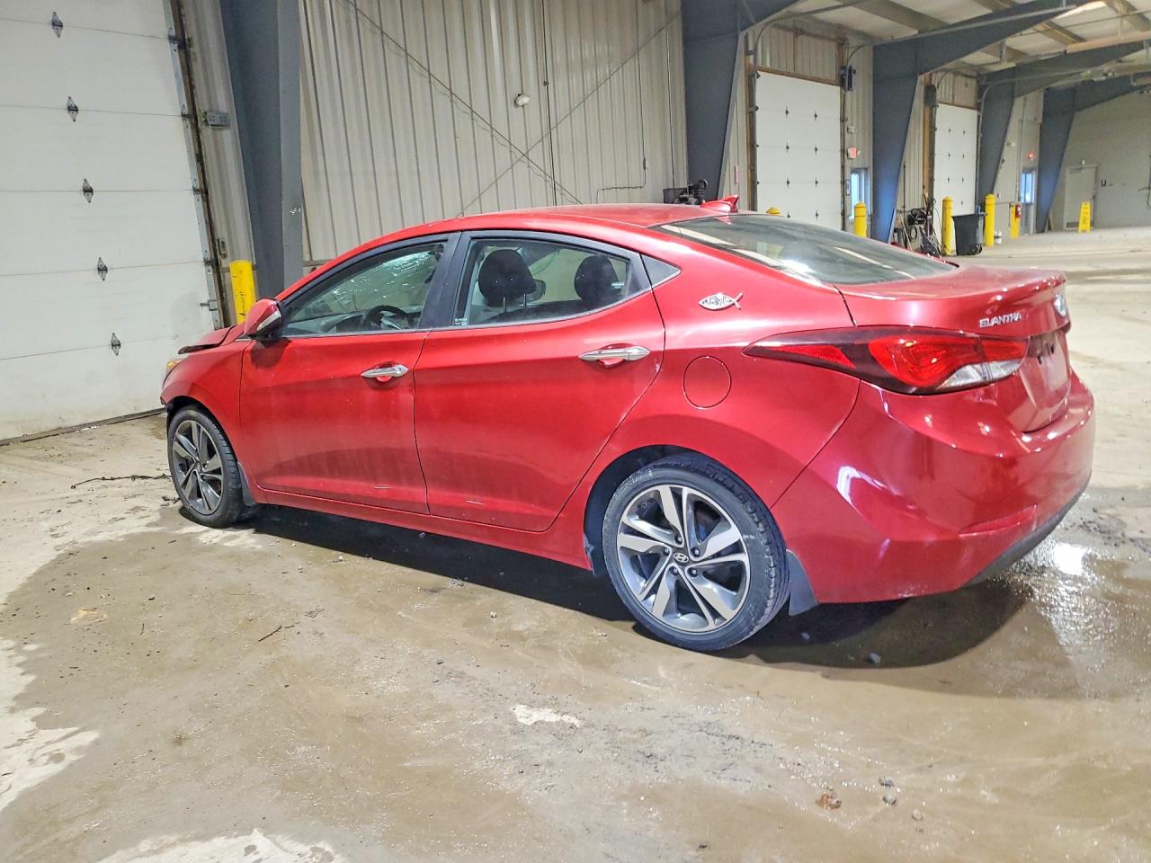 2015 Hyundai Elantra Limited Red vin: KMHDH4AE0FU326163