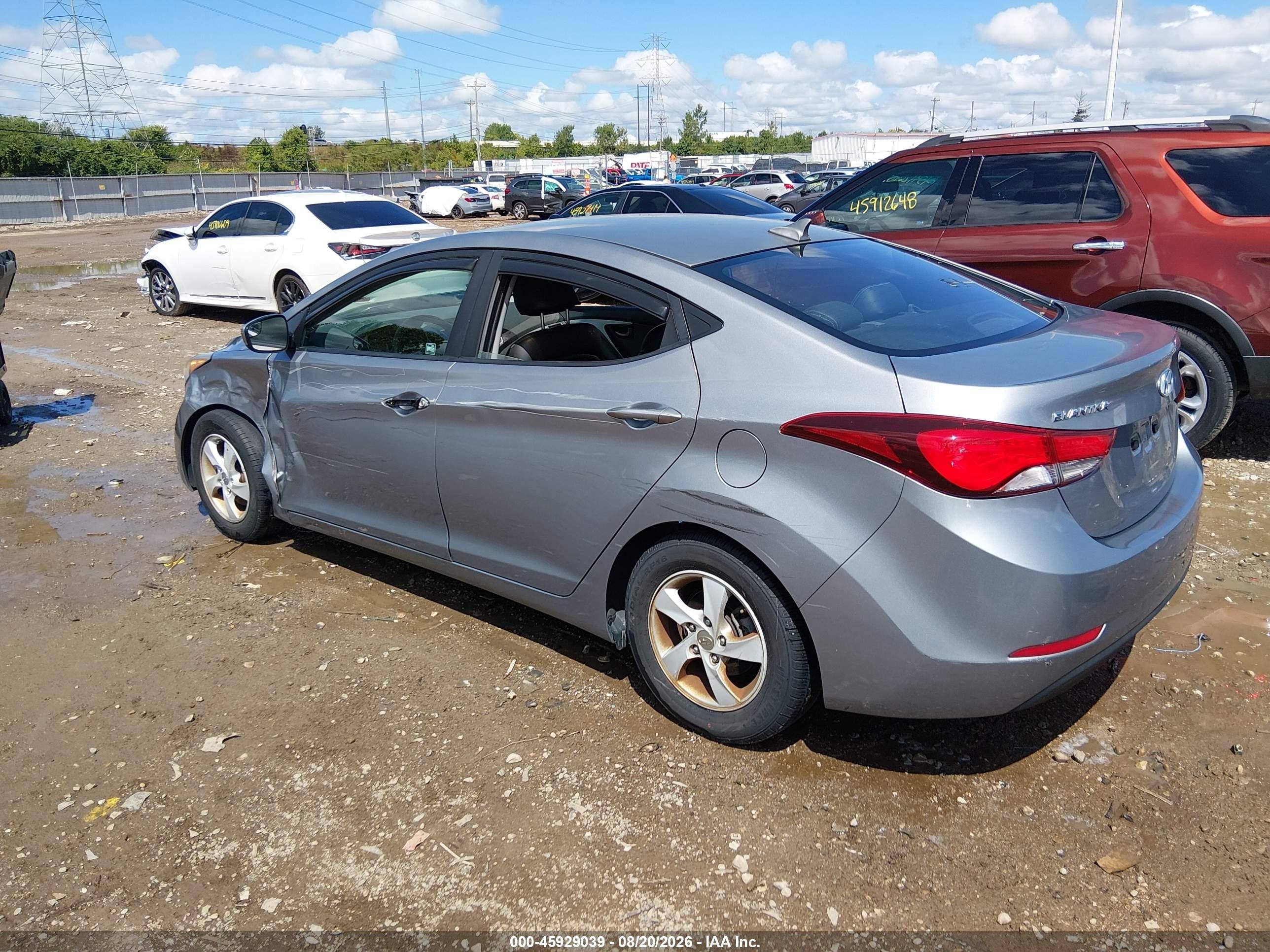 2015 Hyundai Elantra Se Серый vin: KMHDH4AE0FU329581