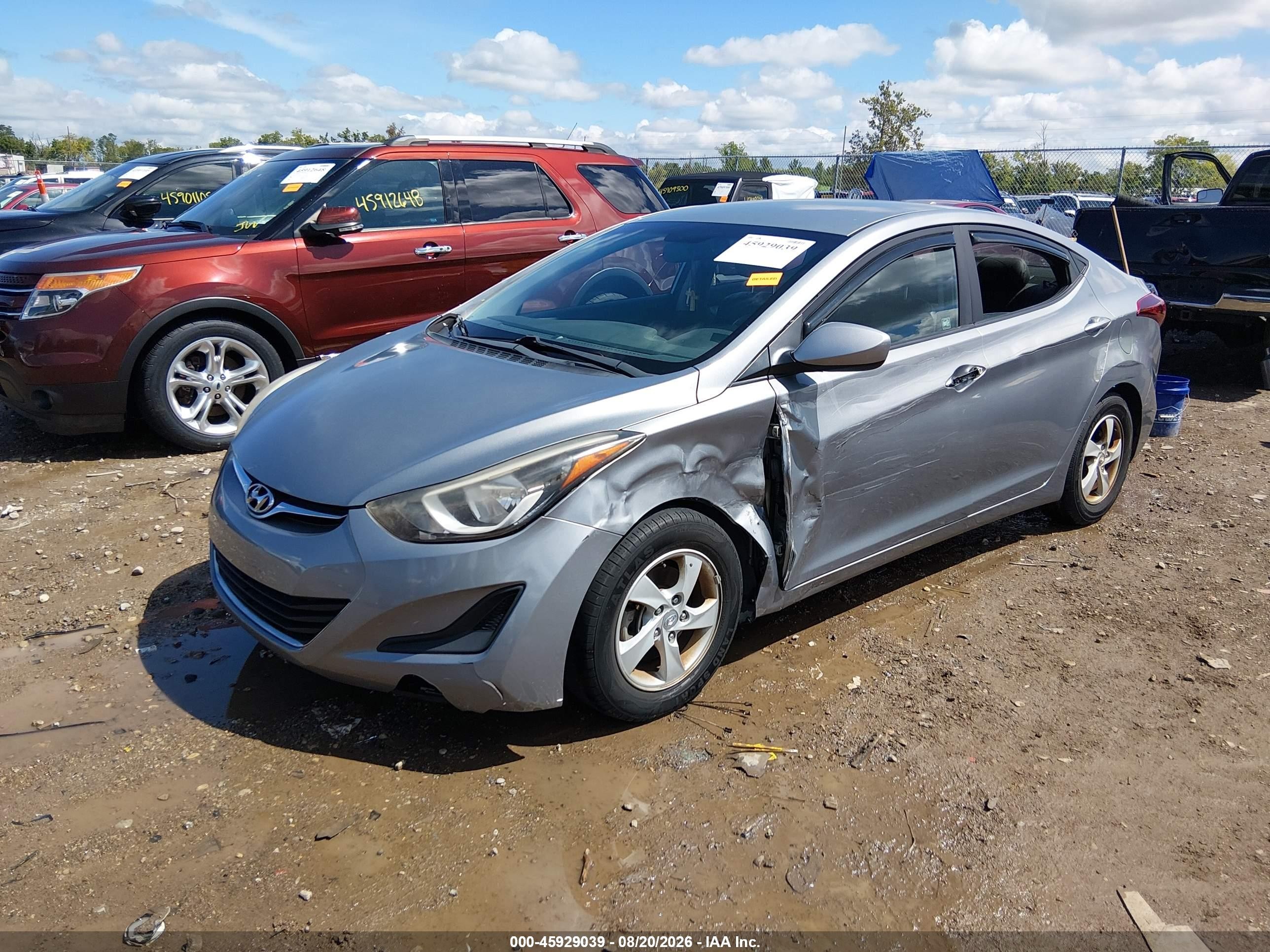 2015 Hyundai Elantra Se Серый vin: KMHDH4AE0FU329581