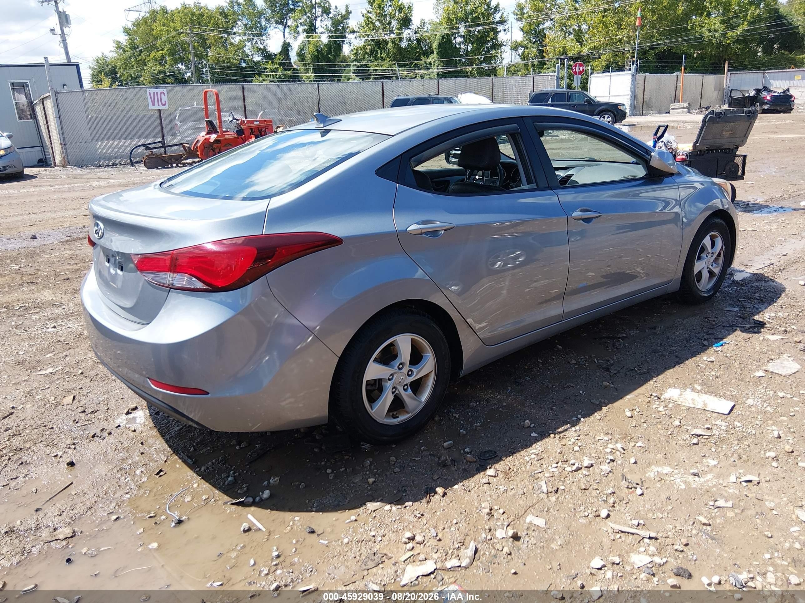 2015 Hyundai Elantra Se Серый vin: KMHDH4AE0FU329581