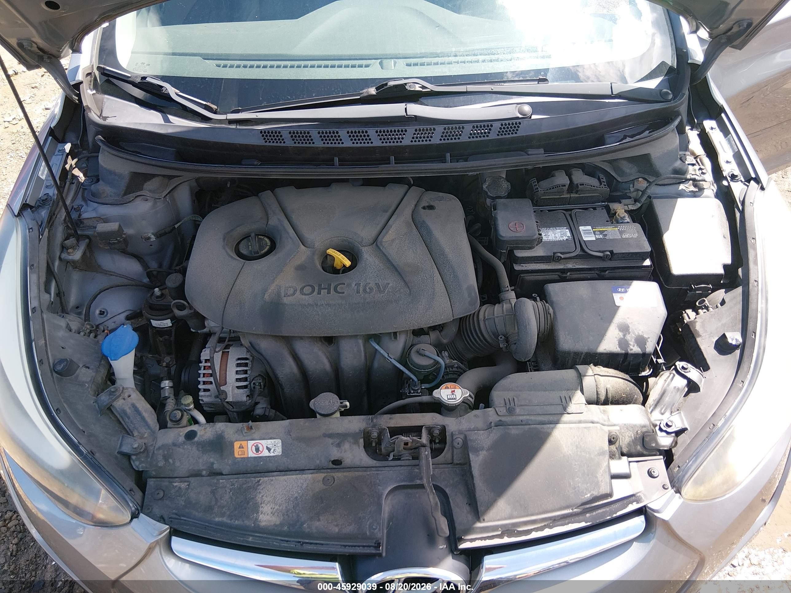 2015 Hyundai Elantra Se Серый vin: KMHDH4AE0FU329581