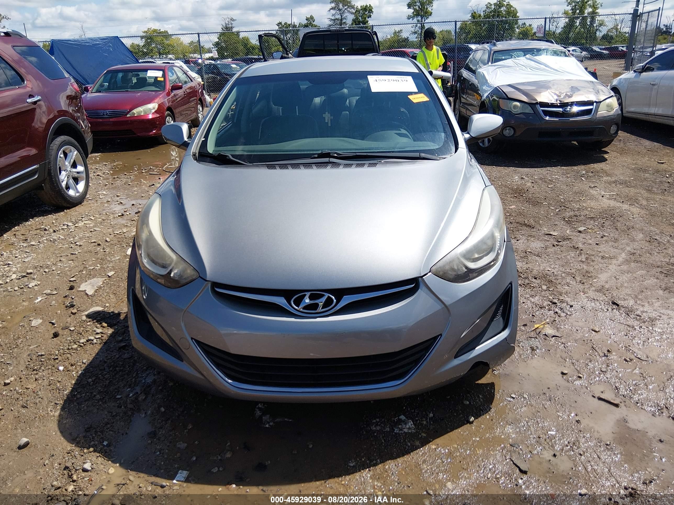 2015 Hyundai Elantra Se Серый vin: KMHDH4AE0FU329581