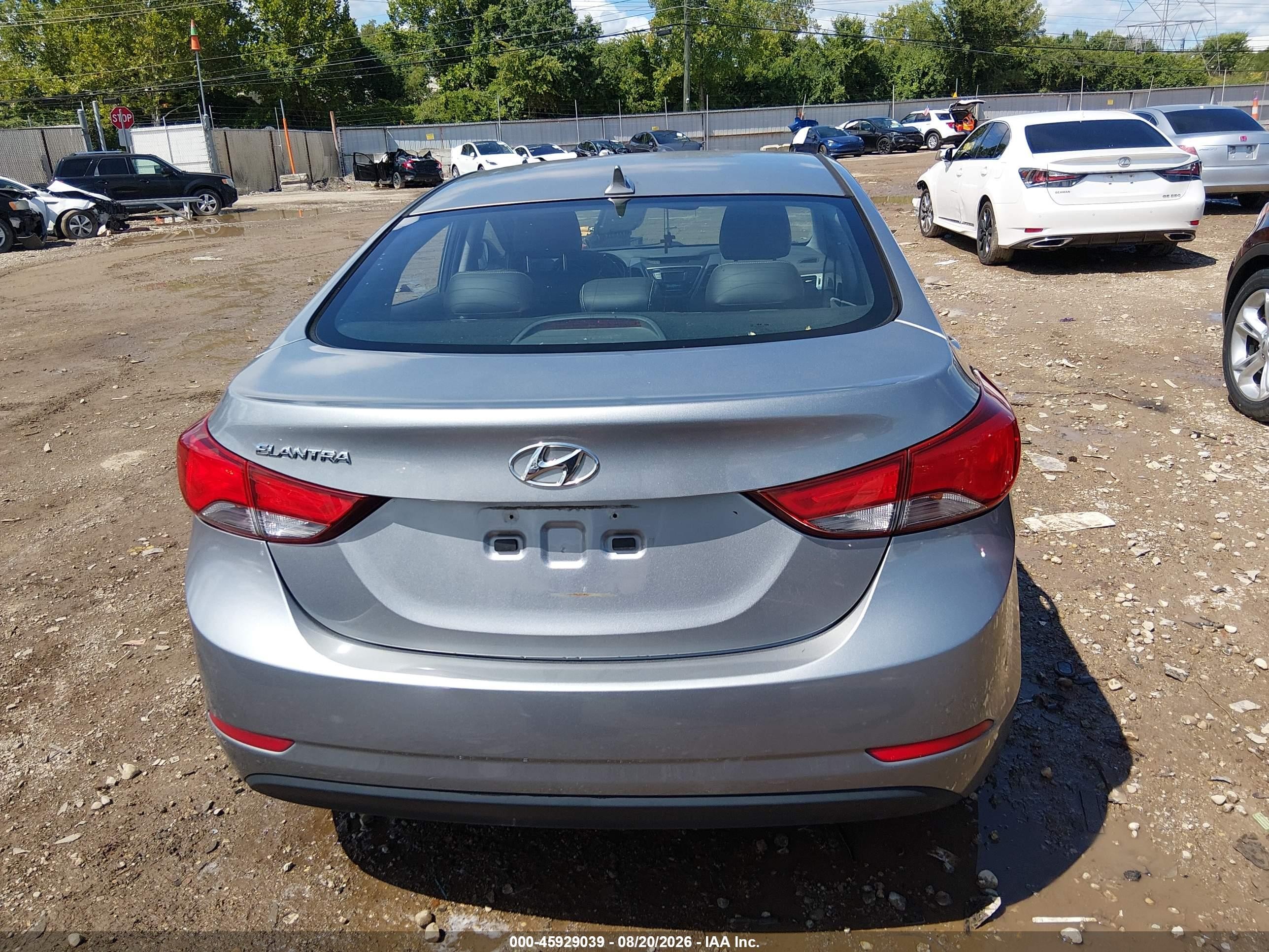 2015 Hyundai Elantra Se Серый vin: KMHDH4AE0FU329581