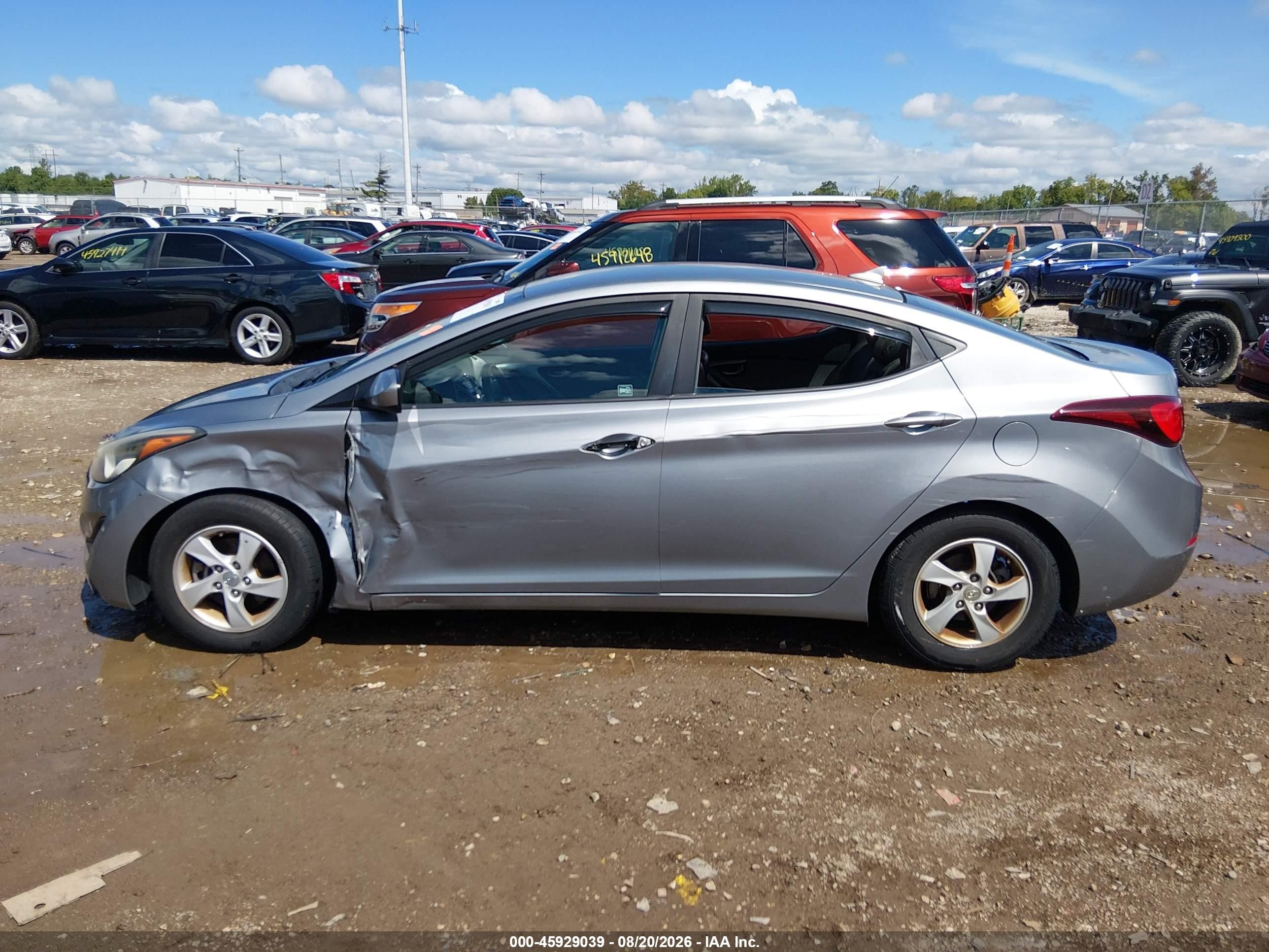 2015 Hyundai Elantra Se Серый vin: KMHDH4AE0FU329581