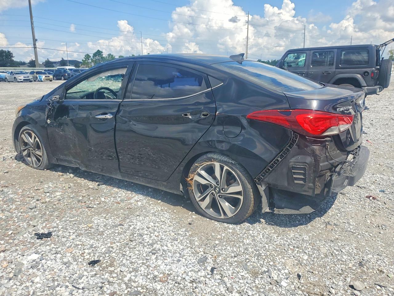 2015 Hyundai Elantra Limited Black vin: KMHDH4AE0FU357364