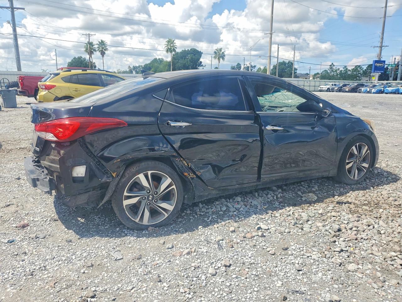 2015 Hyundai Elantra Limited Black vin: KMHDH4AE0FU357364
