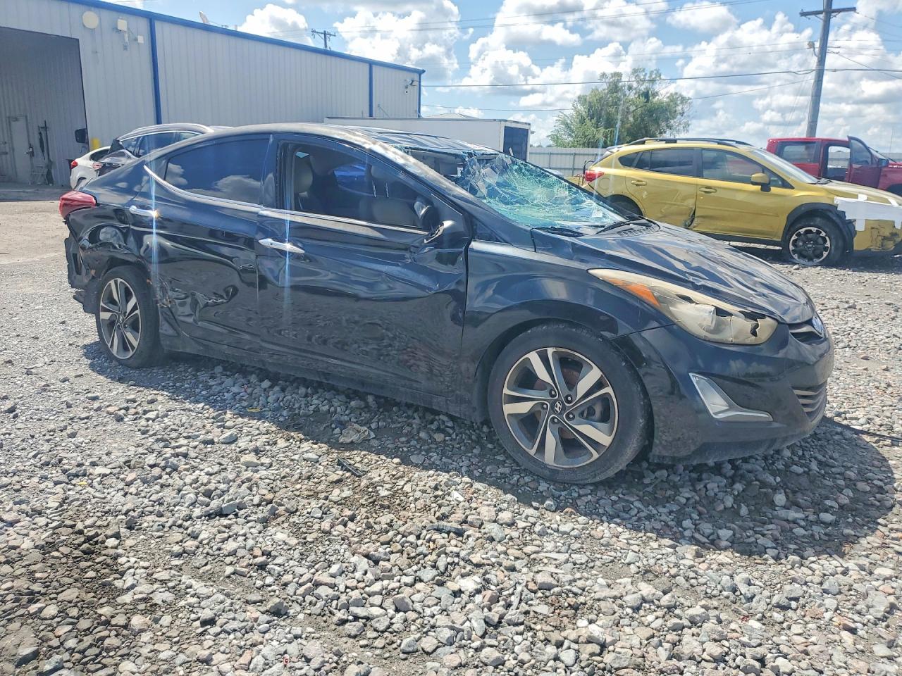2015 Hyundai Elantra Limited Black vin: KMHDH4AE0FU357364
