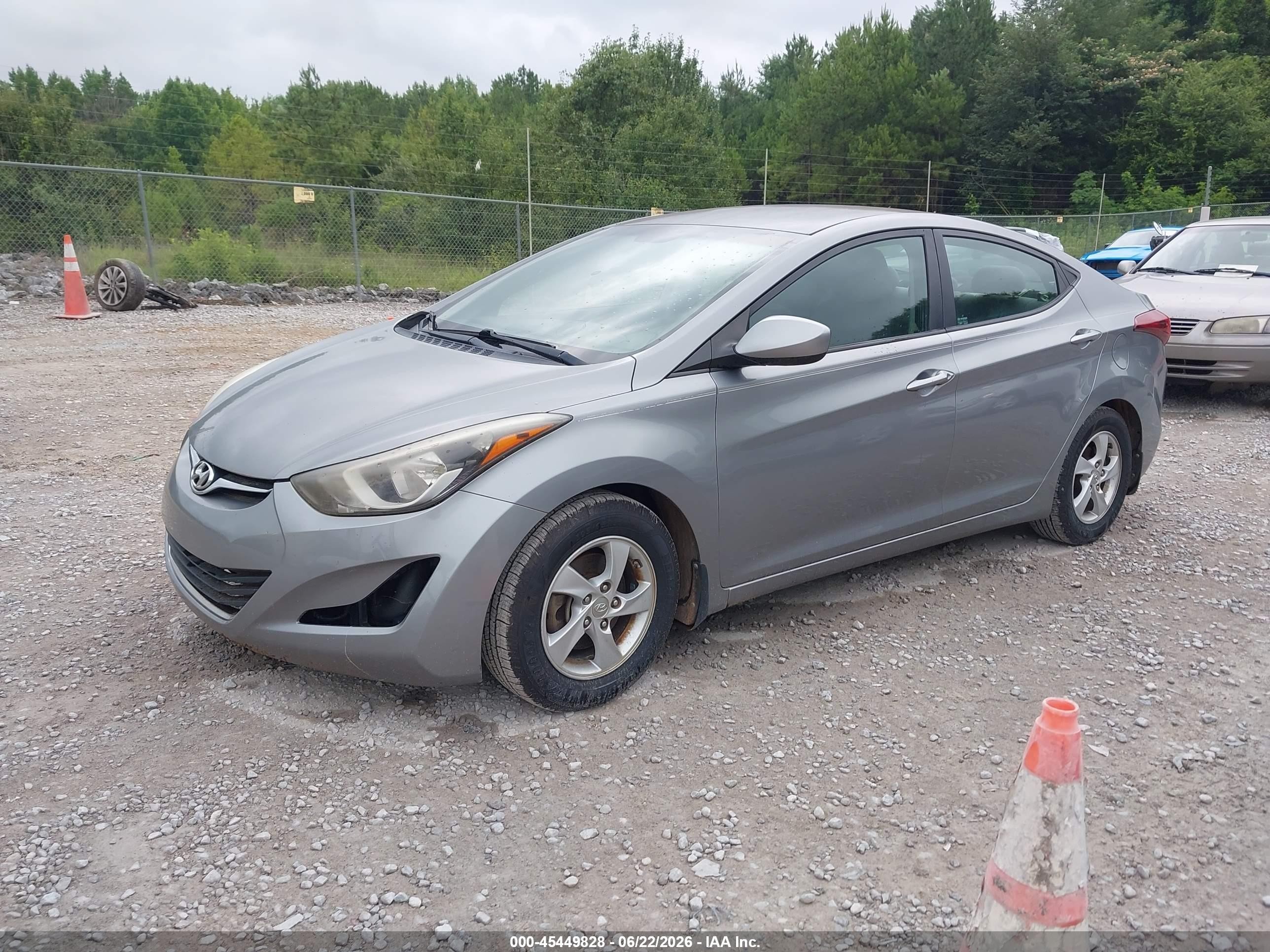 2015 Hyundai Elantra Se Gray vin: KMHDH4AE0FU359146
