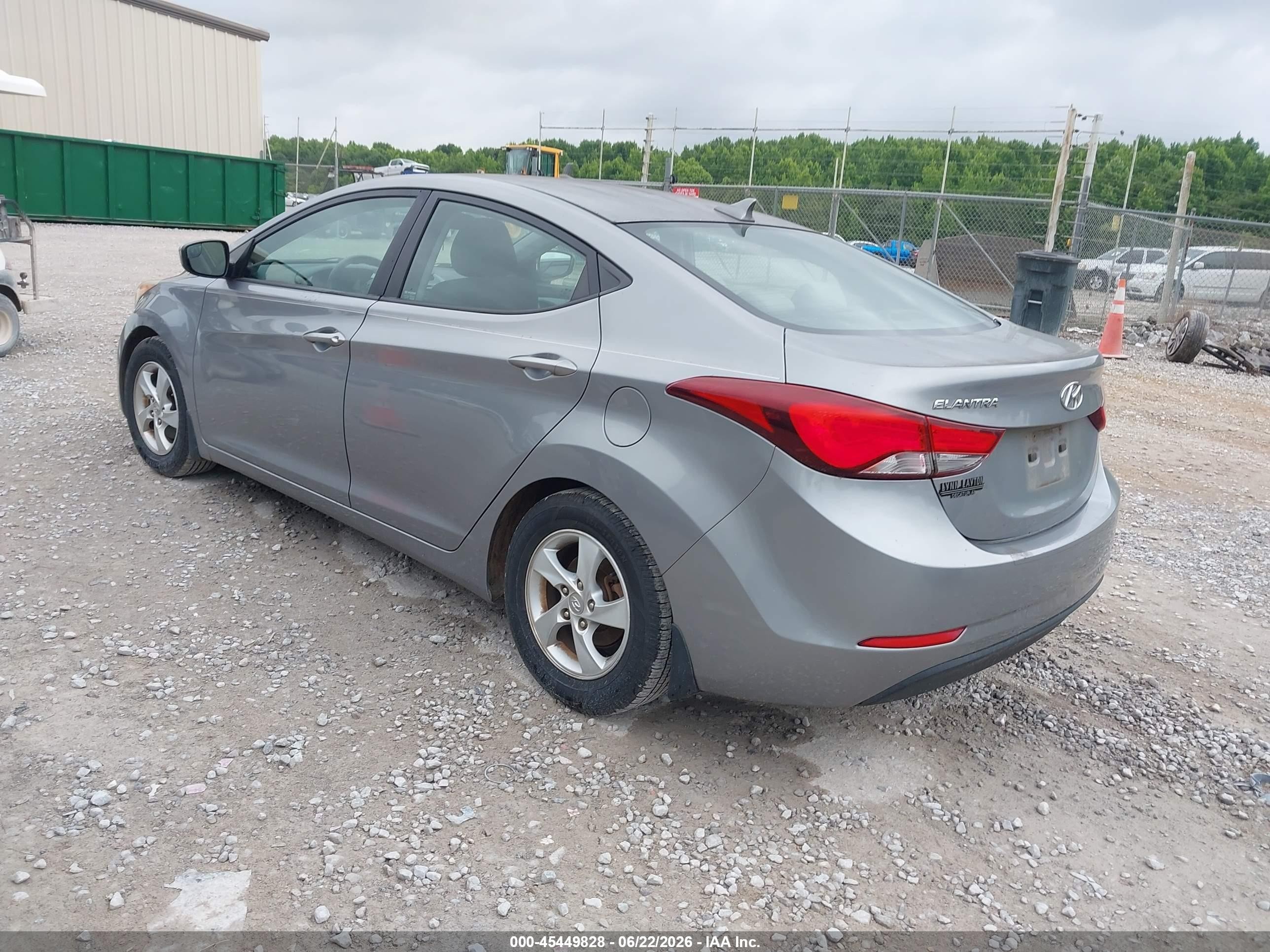 2015 Hyundai Elantra Se Gray vin: KMHDH4AE0FU359146