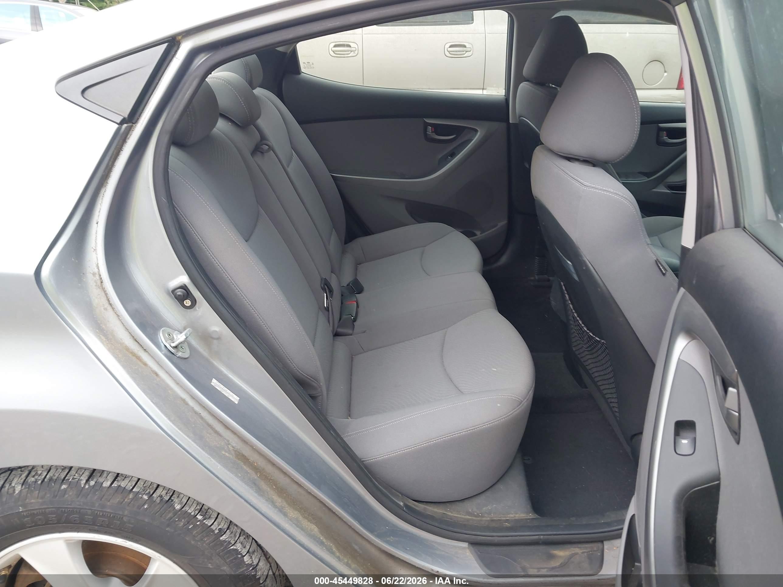 2015 Hyundai Elantra Se Gray vin: KMHDH4AE0FU359146