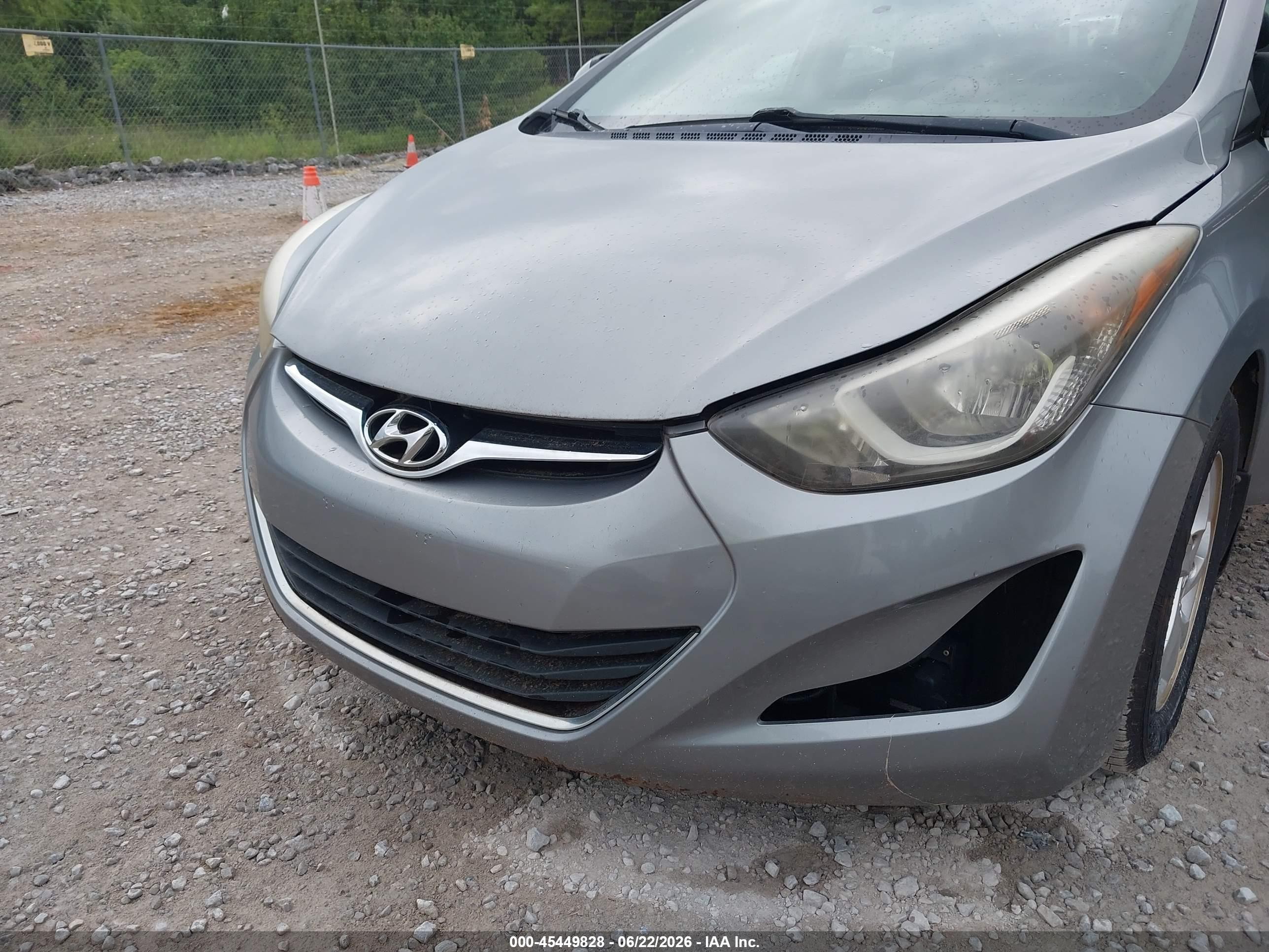 2015 Hyundai Elantra Se Gray vin: KMHDH4AE0FU359146
