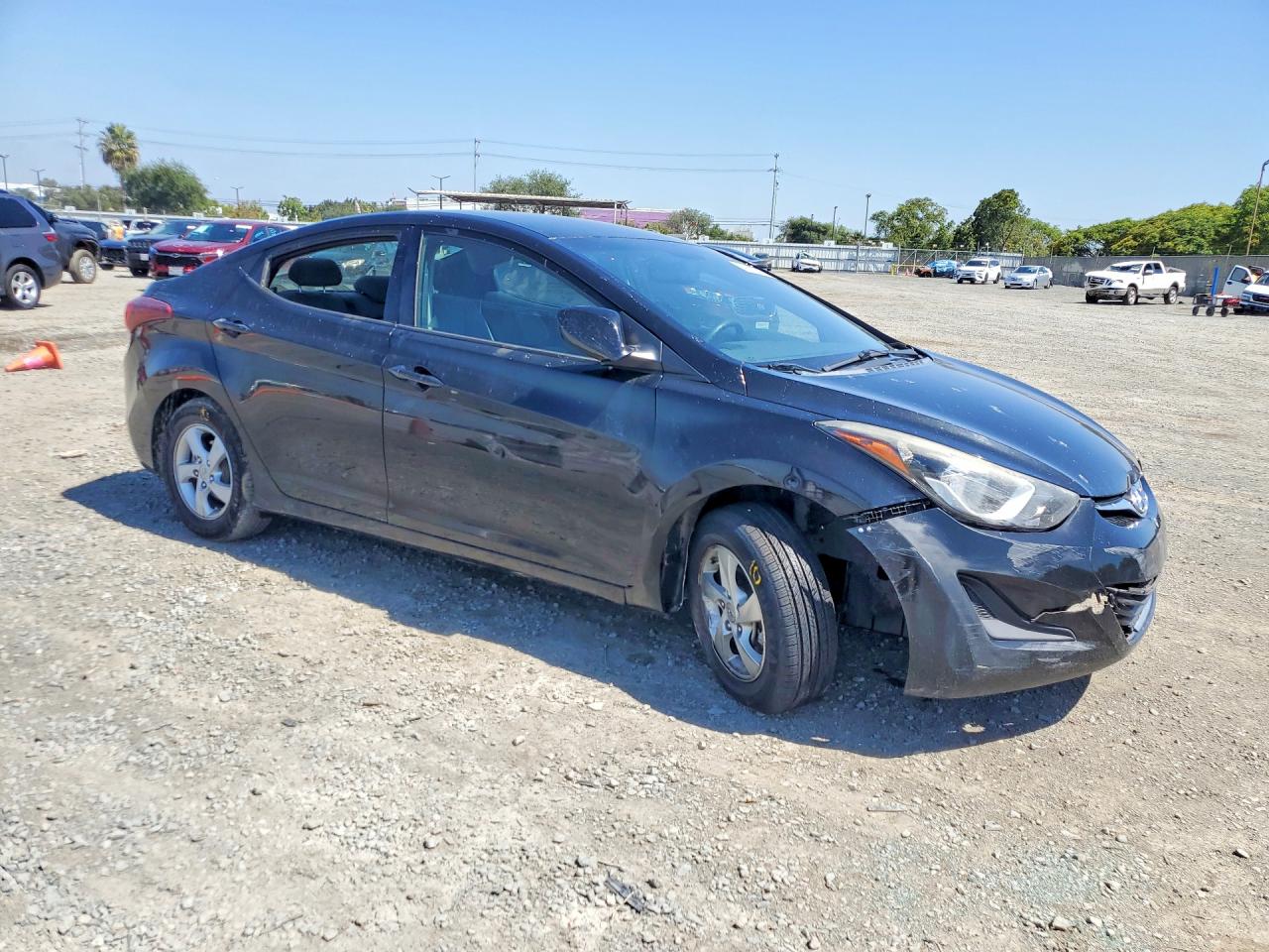 2015 Hyundai Elantra Se Black vin: KMHDH4AE0FU362421