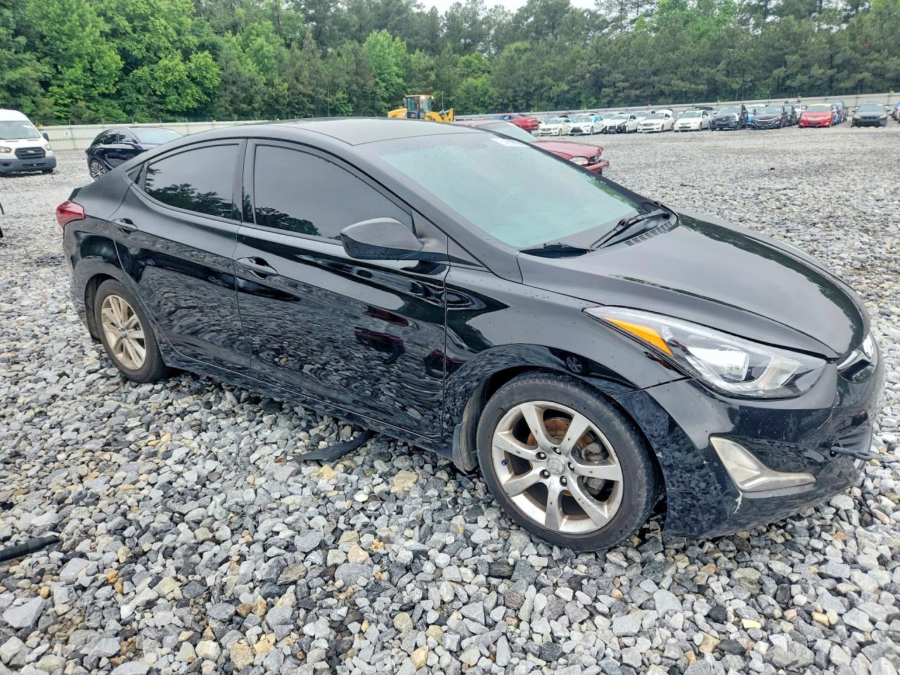 2015 Hyundai Elantra Se Black vin: KMHDH4AE0FU379445