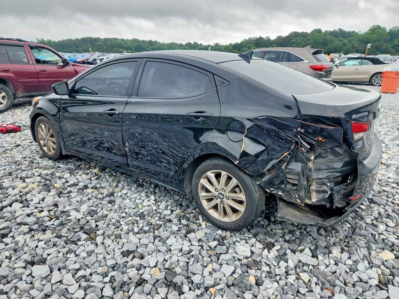 2015 Hyundai Elantra Se Black vin: KMHDH4AE0FU379445