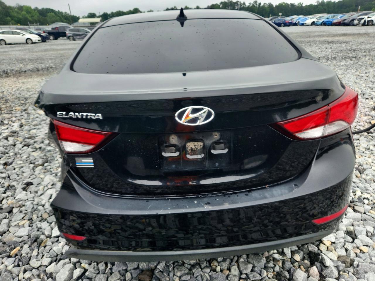2015 Hyundai Elantra Se Black vin: KMHDH4AE0FU379445