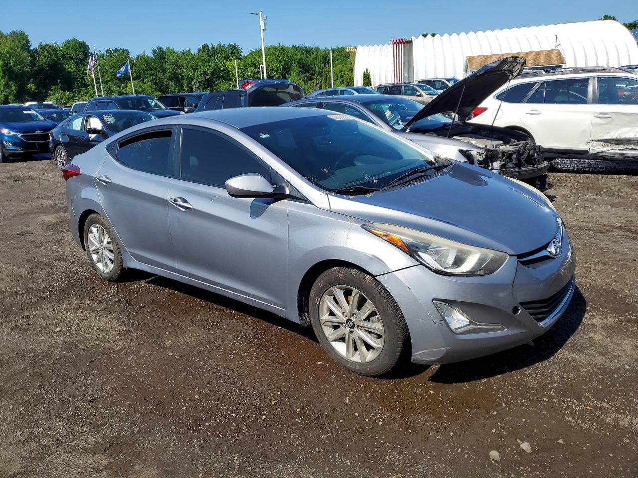 2015 Hyundai Elantra Se Gray vin: KMHDH4AE0FU387934