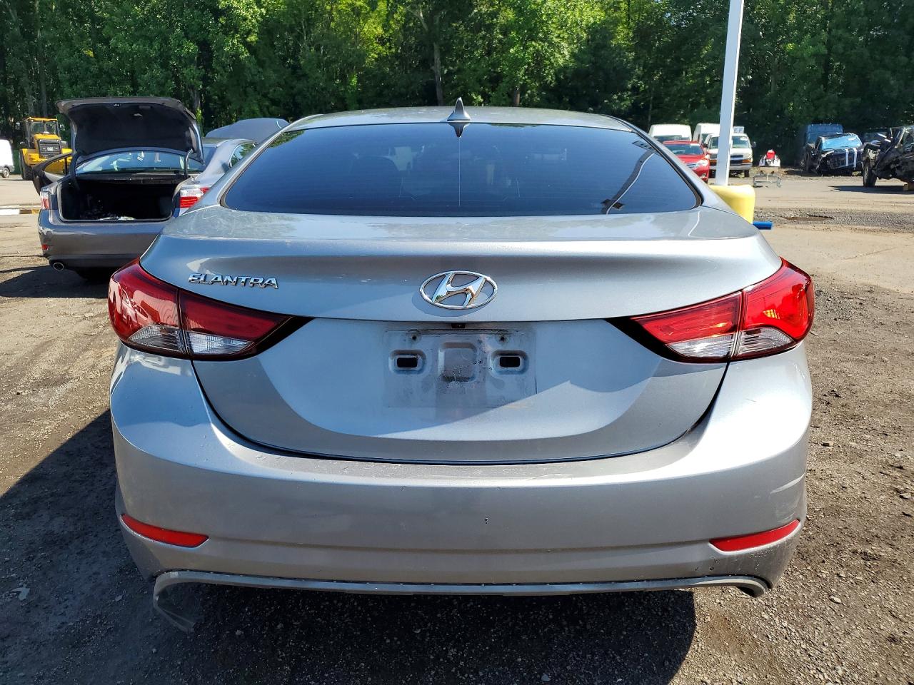 2015 Hyundai Elantra Se Gray vin: KMHDH4AE0FU387934
