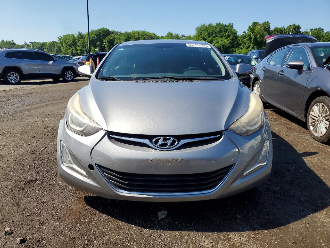 2015 Hyundai Elantra Se Gray vin: KMHDH4AE0FU387934