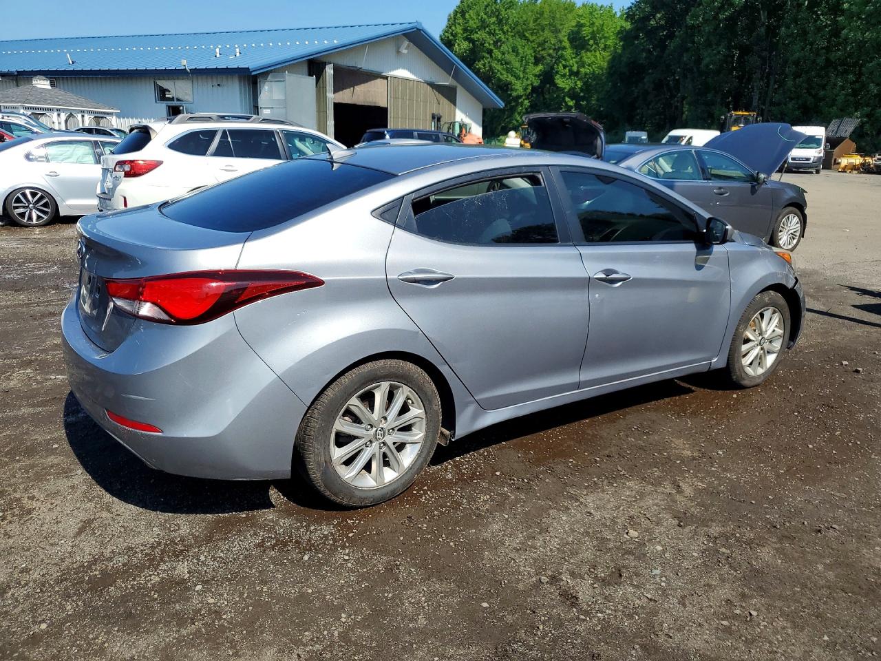 2015 Hyundai Elantra Se Gray vin: KMHDH4AE0FU387934