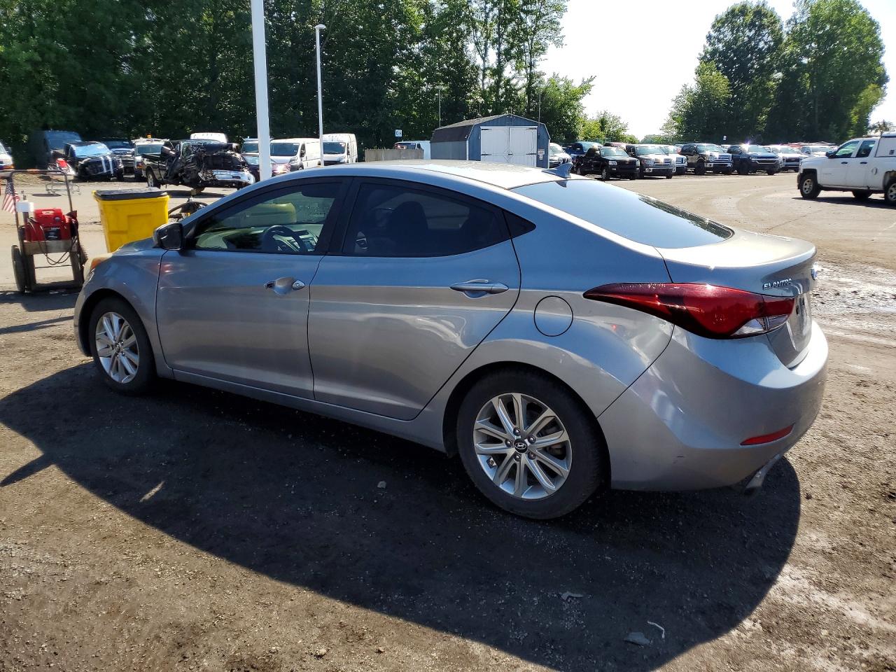 2015 Hyundai Elantra Se Gray vin: KMHDH4AE0FU387934