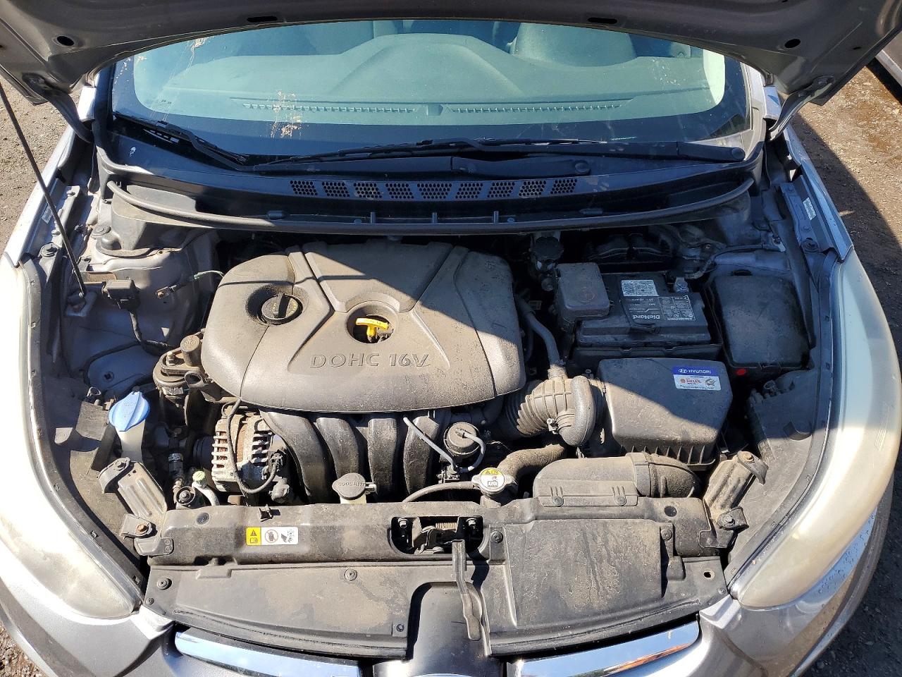 2015 Hyundai Elantra Se Gray vin: KMHDH4AE0FU387934