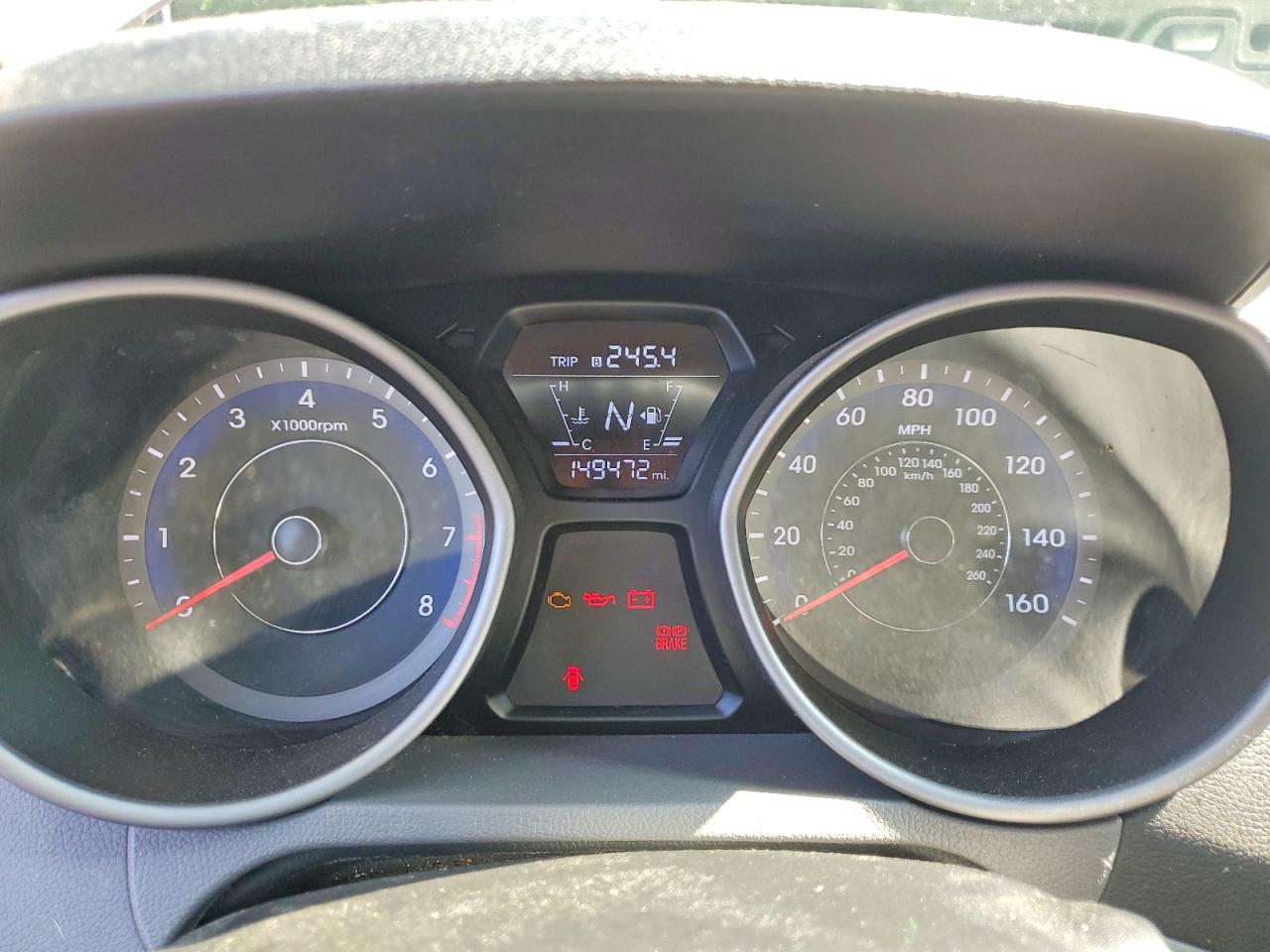 2015 Hyundai Elantra Se Gray vin: KMHDH4AE0FU387934