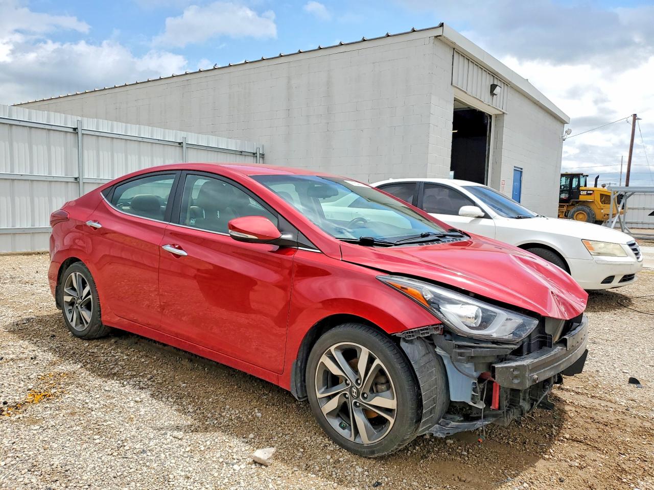 2015 Hyundai Elantra Limited Red vin: KMHDH4AE0FU393703